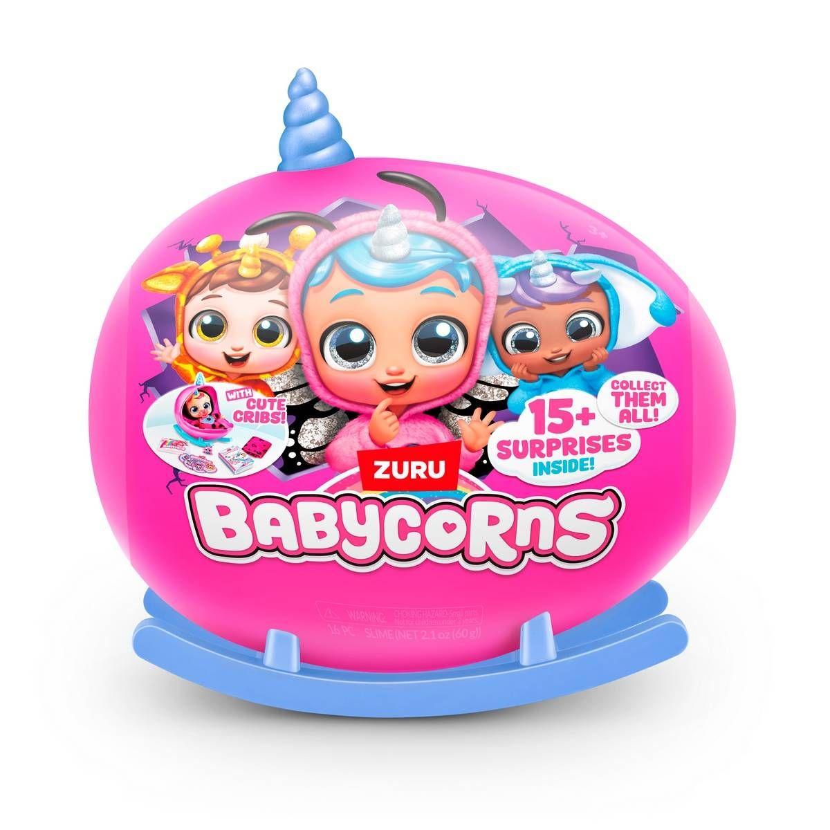ESFERA SORPRESA PELUCHE BABYCORNS ZURU - CELESTE-4