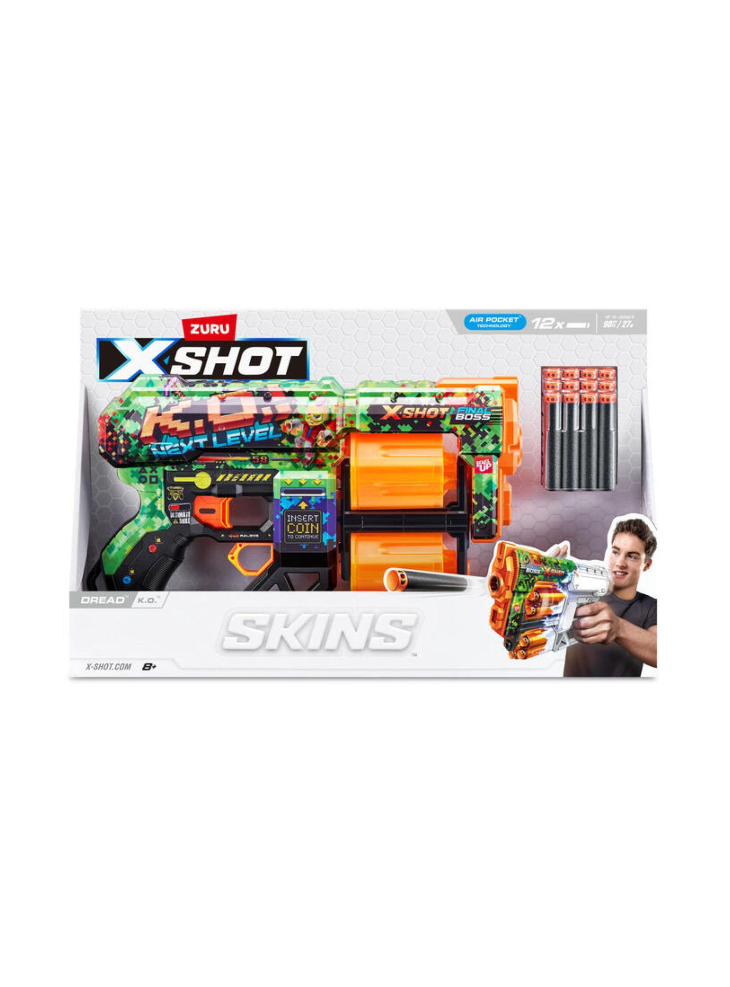 LANZADOR DREAD SKINS CON 12 DARDOS X-SHOT - K,O-1
