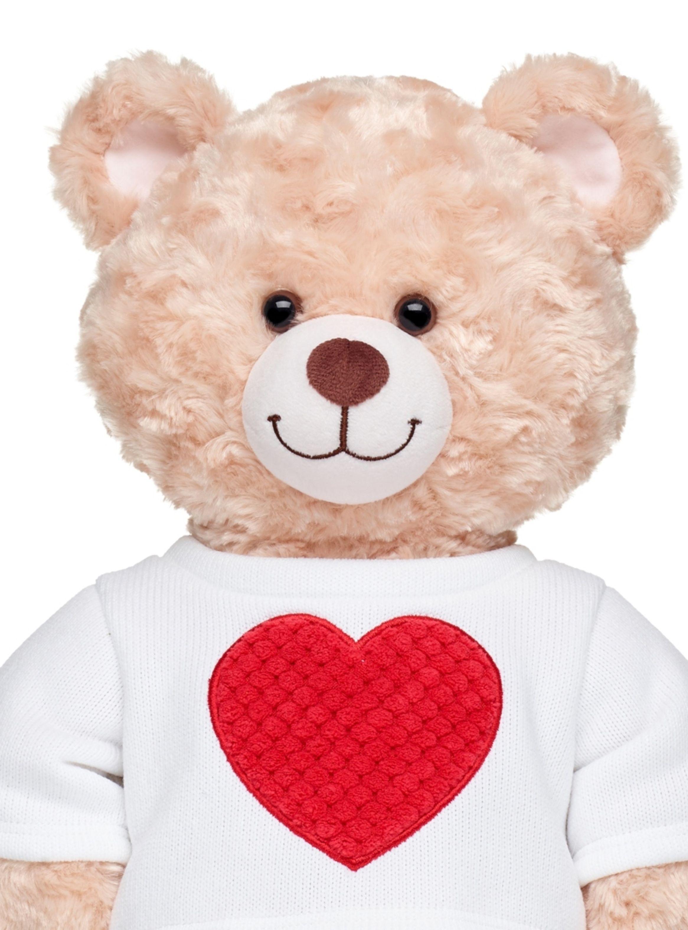 Polerón Sherpa Bco Corazón Rojo Build-A-Bear-2