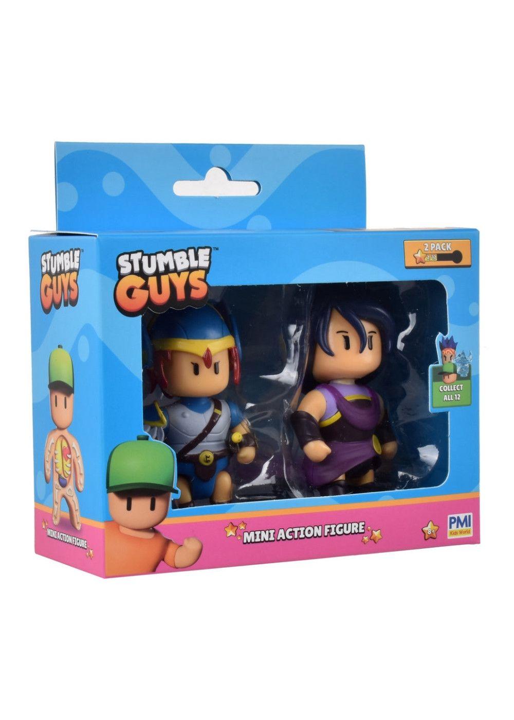 PACK 2 FIGURAS 8 CMS  ARTICULADAS  STUMBLE GUYS - VALKYRIE AND NYX-1