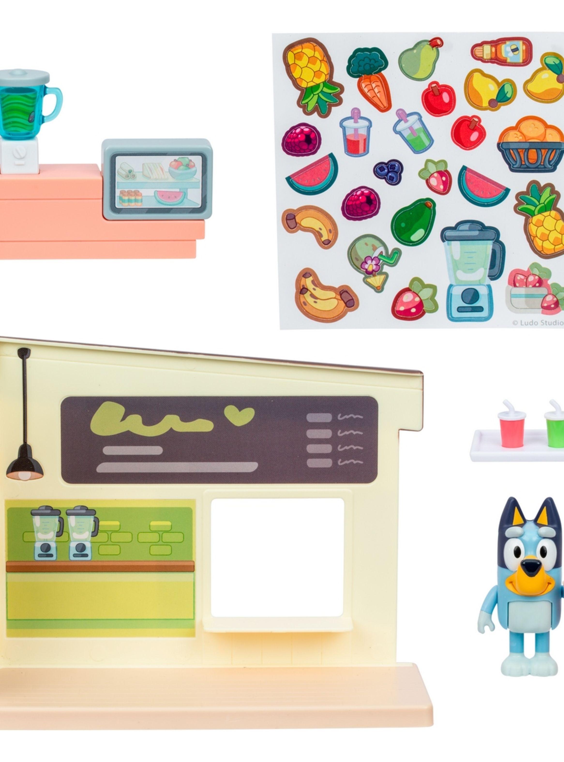 Bluey Mini Playset Barra De Jugos-3