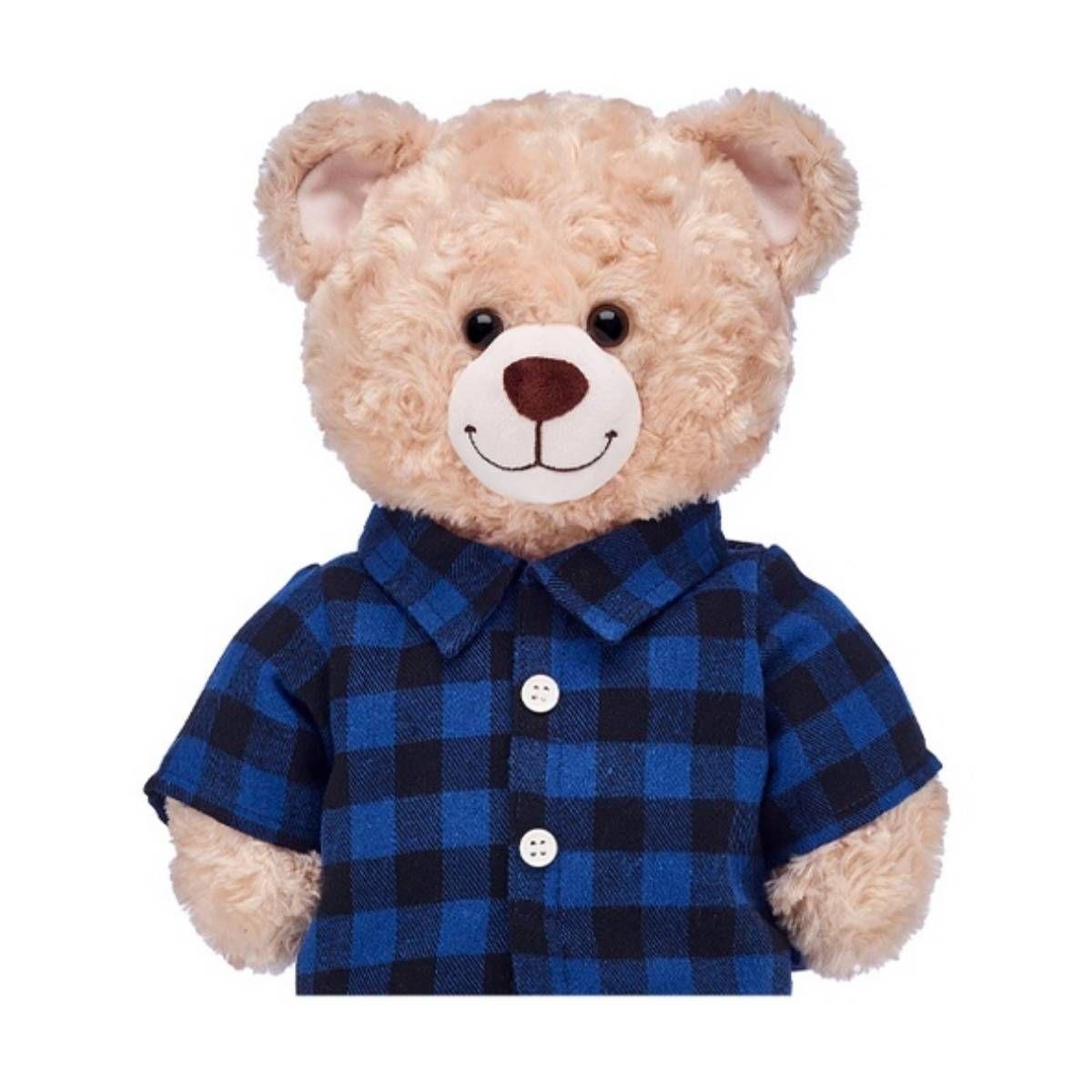 Camisa A Cuadros Negro/Azul Build-A-Bear-2