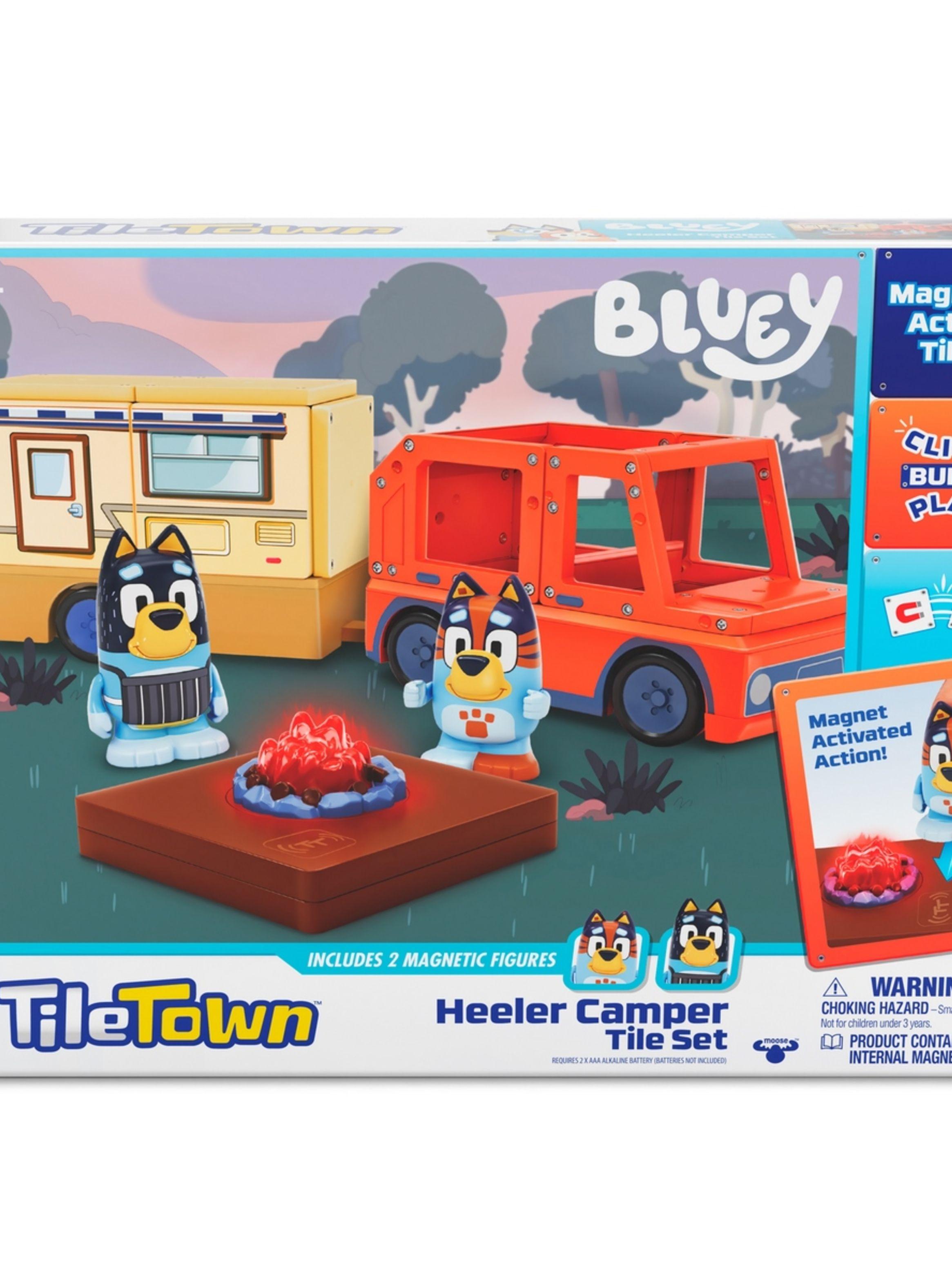 Bloques Construcción Magnéticos Bluey Camper Tile Town-2