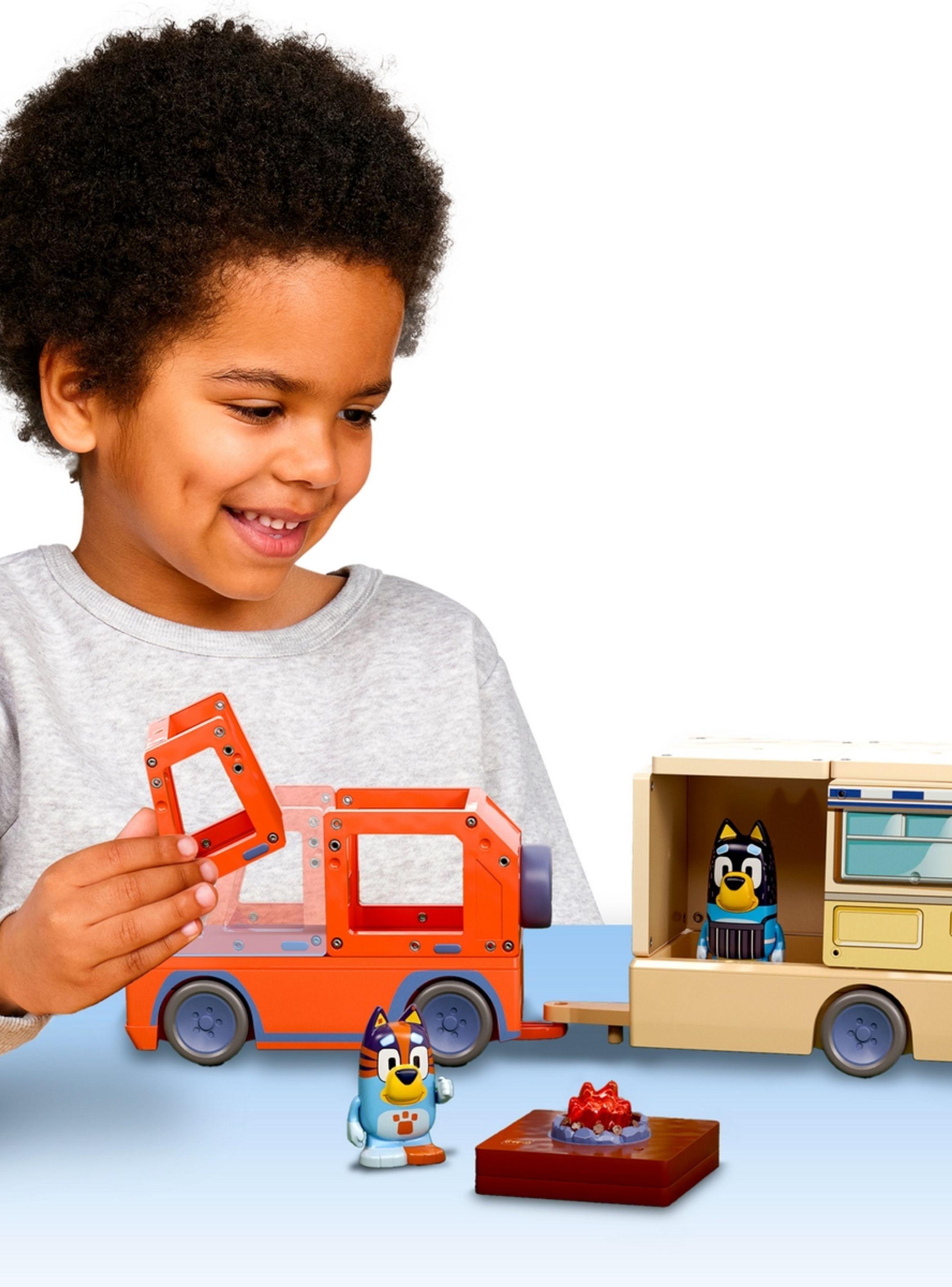 Bloques Construcción Magnéticos Bluey Camper Tile Town-6