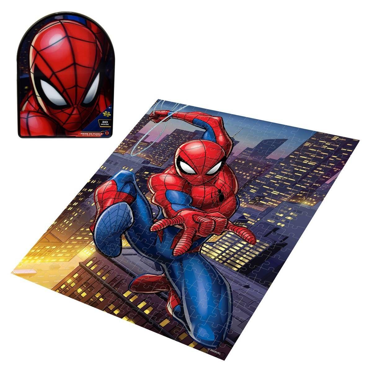Puzzle 3d De 300 Piezas En Lata Con Forma - Spiderman-0
