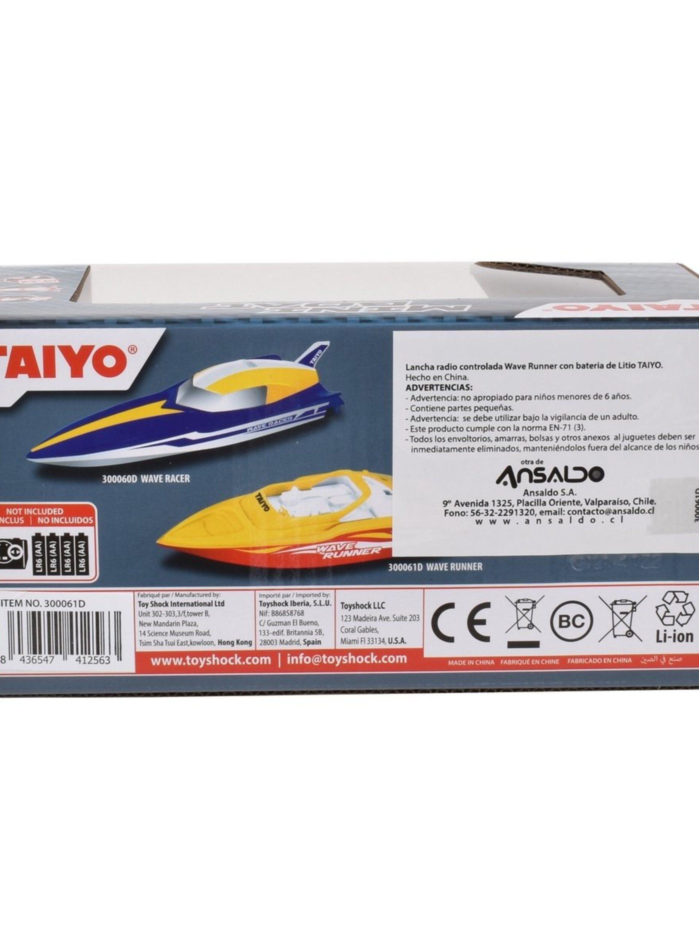 Lancha Radio Controlada Wave Runner Con Batería De Litio-3