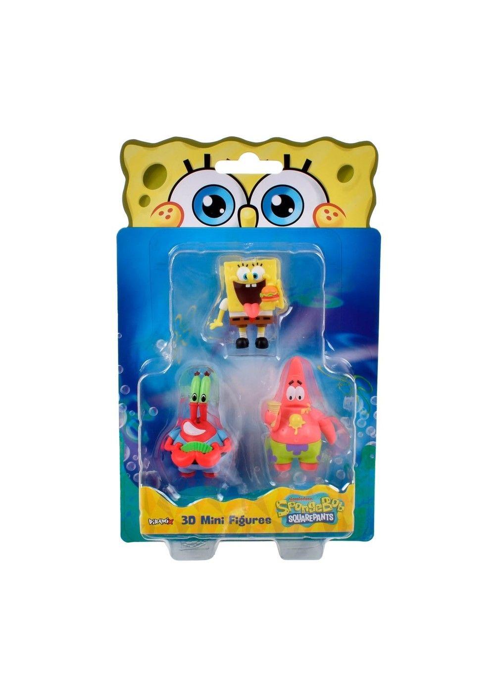 Pack 3 Figuras 5 Cm En Blister Bob Esponja - Don Cangrejo-3