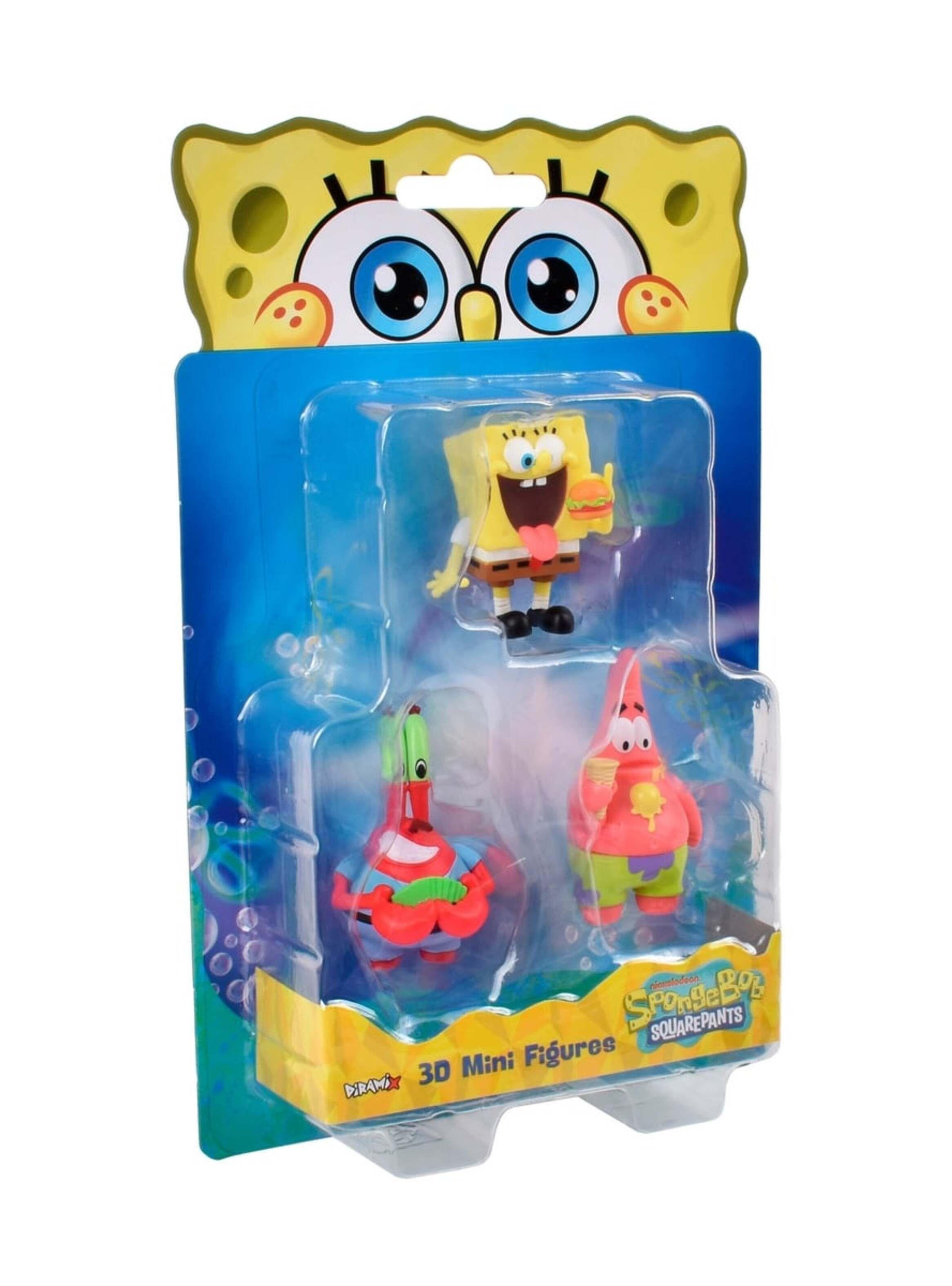 Pack 3 Figuras 5 Cm En Blister Bob Esponja - Don Cangrejo-4
