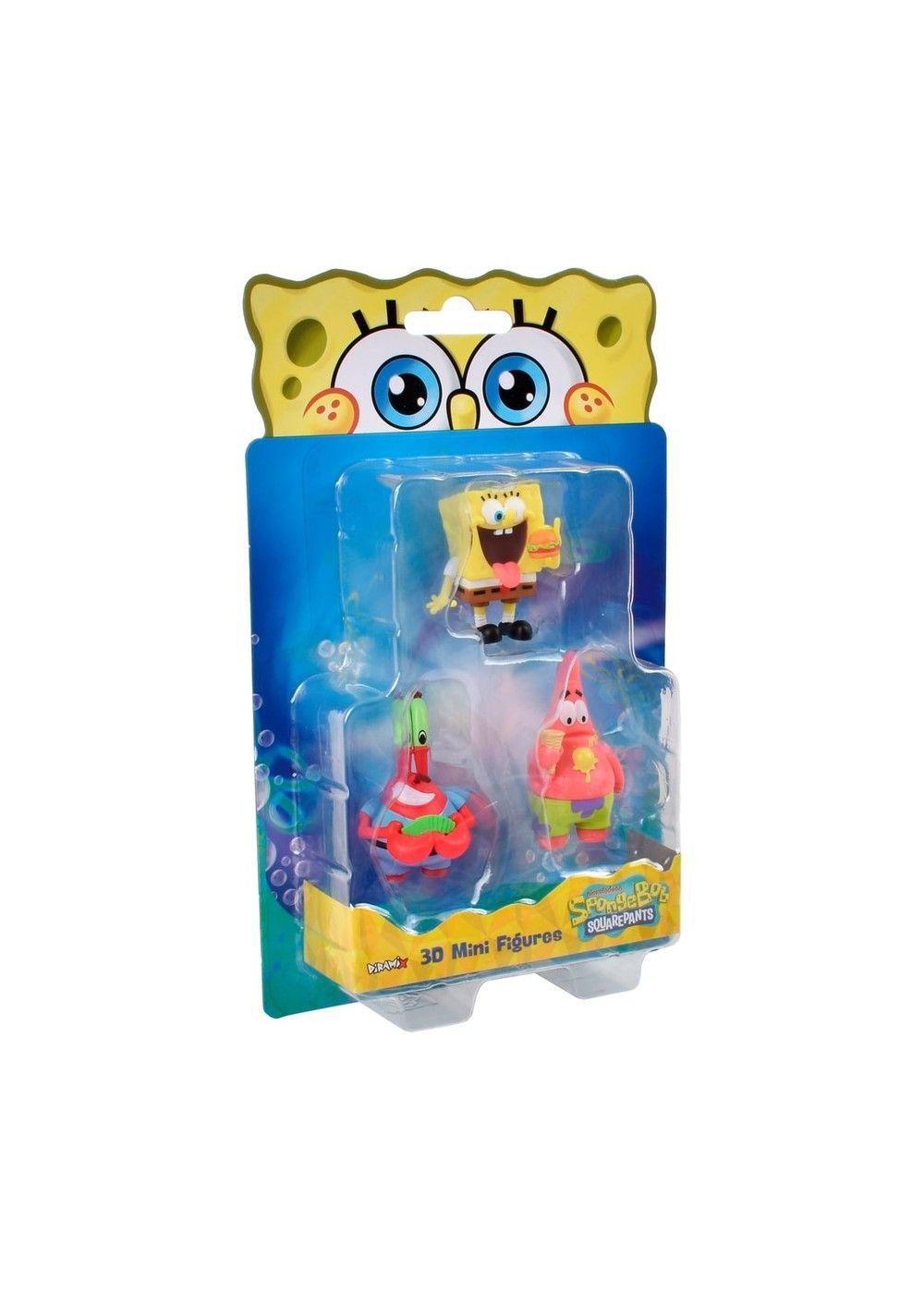 Pack 3 Figuras 5 Cm En Blister Bob Esponja - Don Cangrejo-5