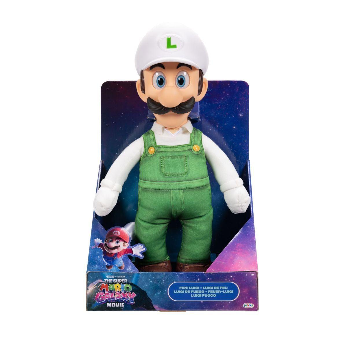 PELUCHE LUIGI CON CABEZA PLASTICA 37 CM NINTENDO PELICULA-2