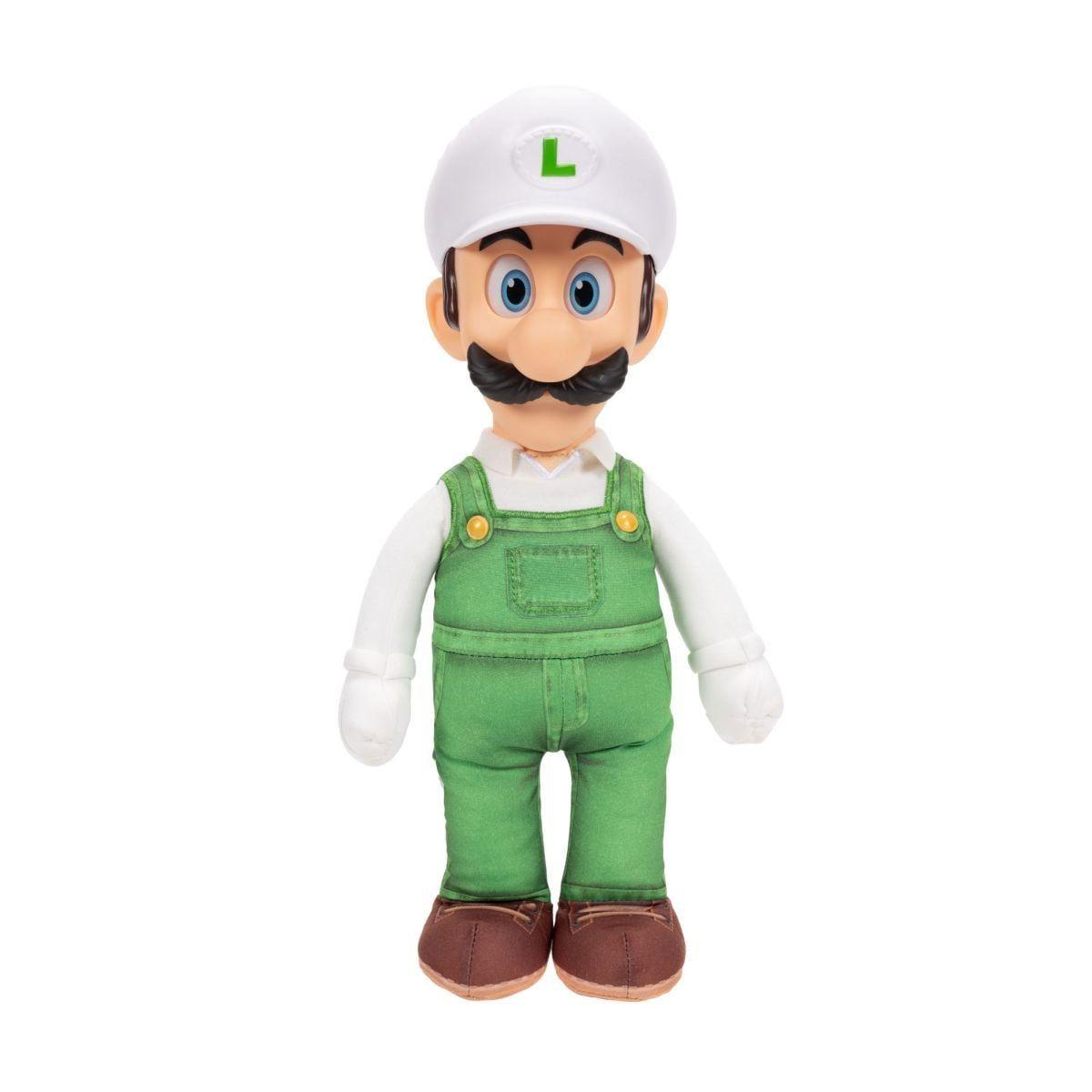 PELUCHE LUIGI CON CABEZA PLASTICA 37 CM NINTENDO PELICULA-3