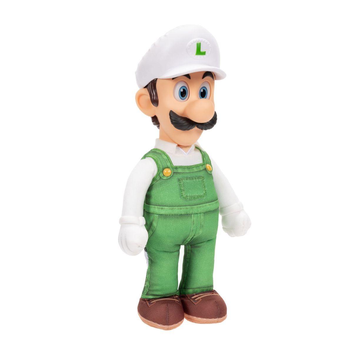 PELUCHE LUIGI CON CABEZA PLASTICA 37 CM NINTENDO PELICULA-5