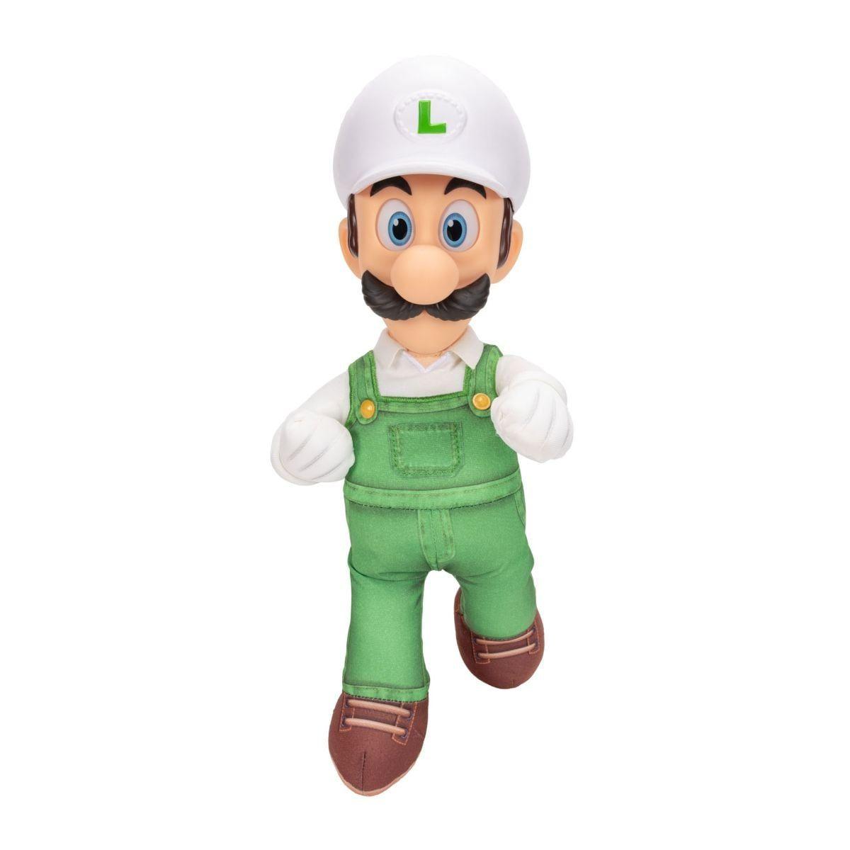 PELUCHE LUIGI CON CABEZA PLASTICA 37 CM NINTENDO PELICULA-6