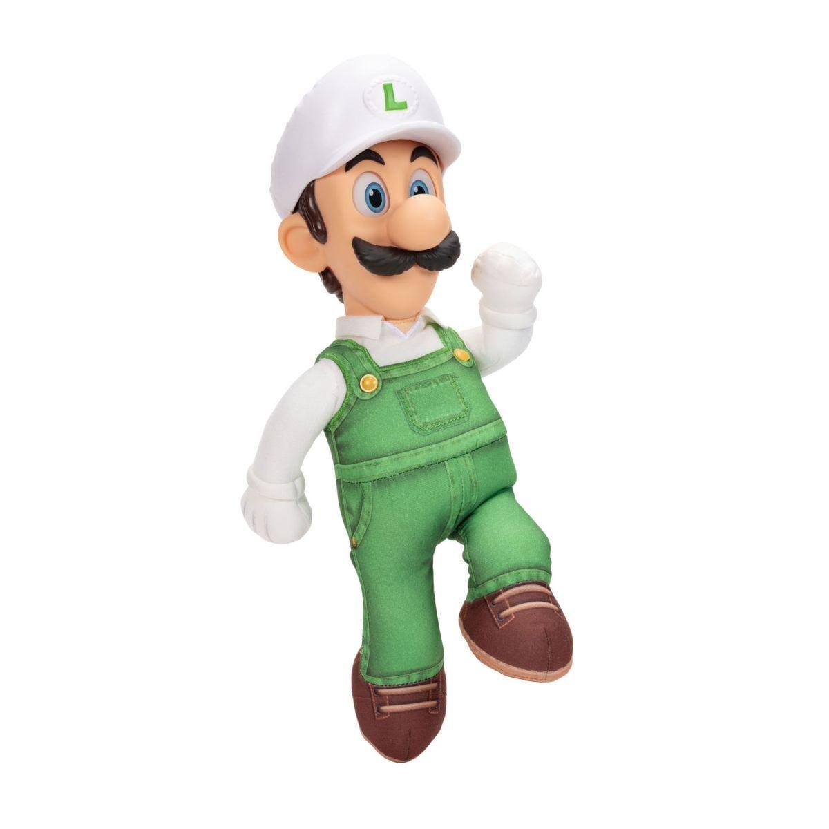 PELUCHE LUIGI CON CABEZA PLASTICA 37 CM NINTENDO PELICULA-7