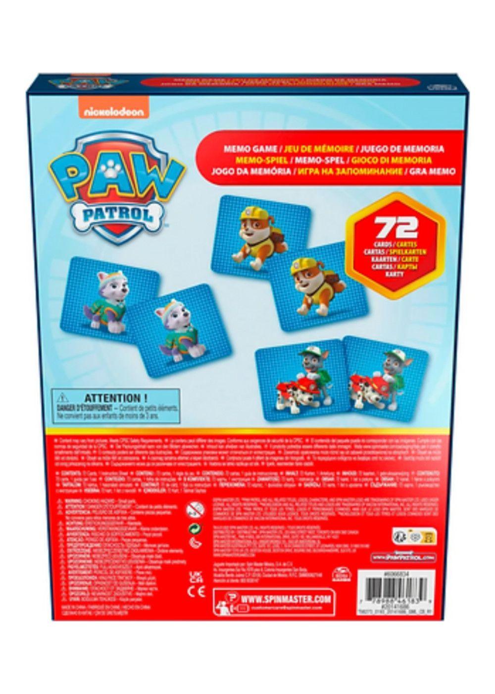 Juego de mesa - Paw Patrol Juego Memorice 72 Piezas-2