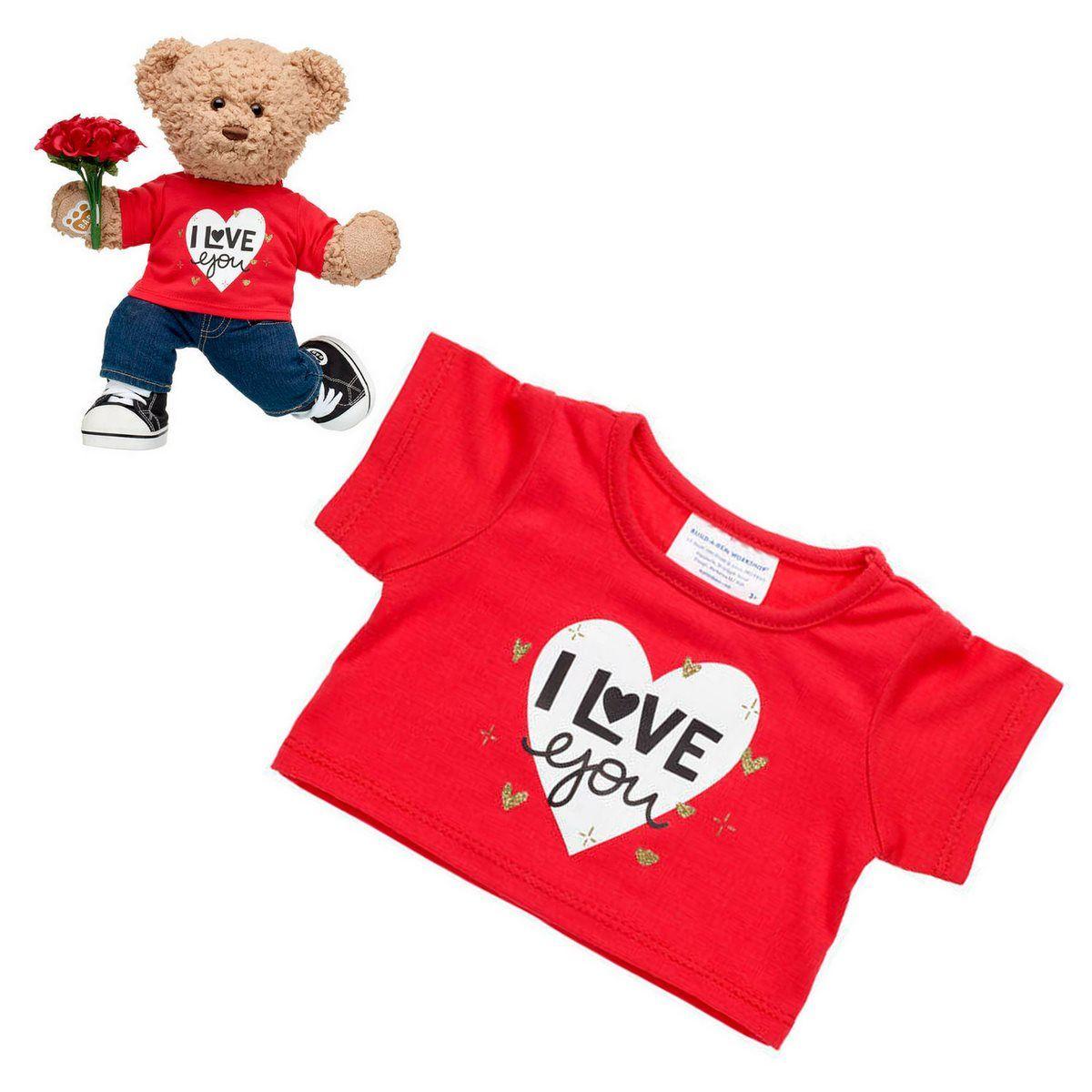 Polera Roja I Love You Build-A-Bear-1