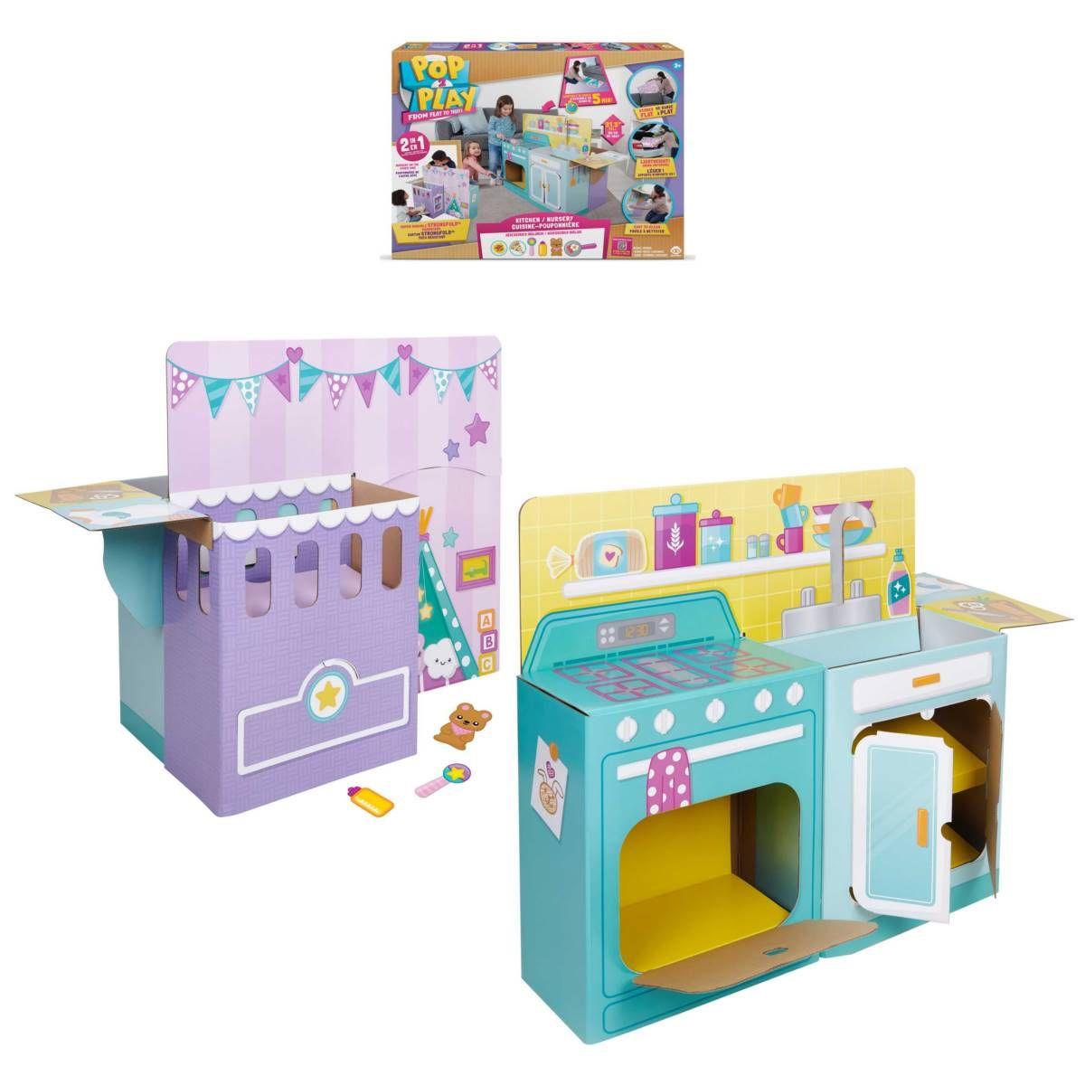 Juego 2 En 1 Cocina Y Pieza Bebe Para Interior Plegable-0
