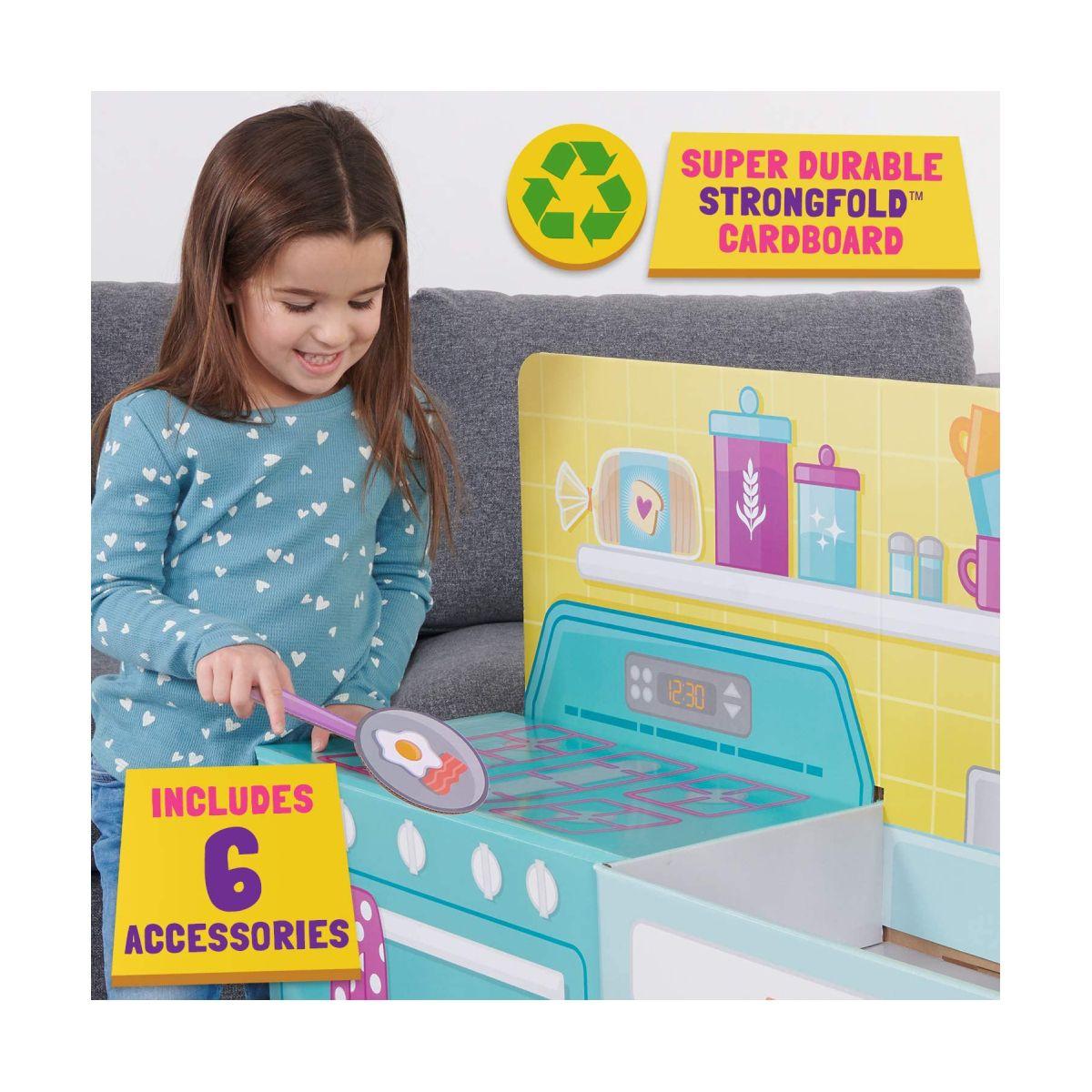 Juego 2 En 1 Cocina Y Pieza Bebe Para Interior Plegable-7