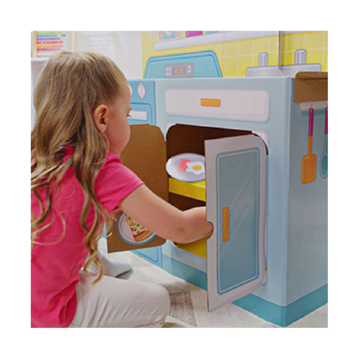 Juego 2 En 1 Cocina Y Pieza Bebe Para Interior Plegable-9