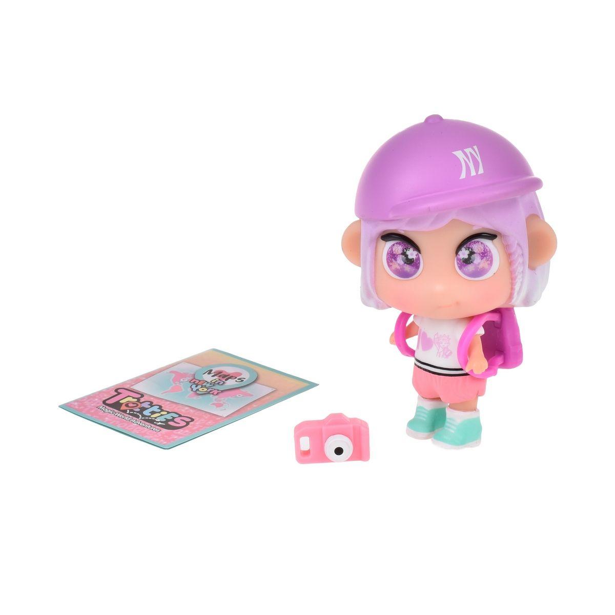 MALETA CORAZON CON MUÑECA MINI TROTTIES - MORADO-1