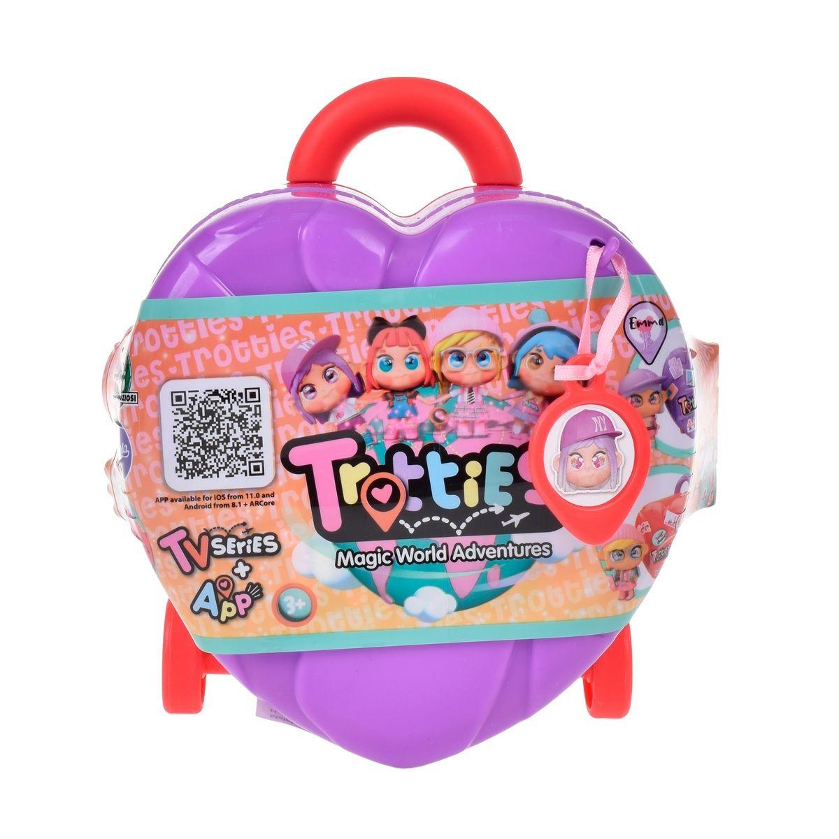 MALETA CORAZON CON MUÑECA MINI TROTTIES - MORADO-3
