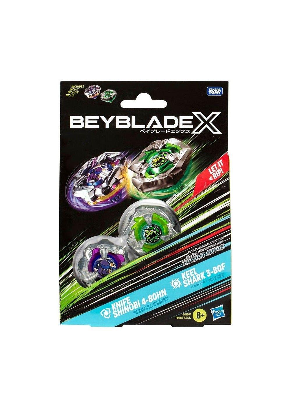 Beyblade Dual Pack X - Knife Shinobi Keel Shark-0