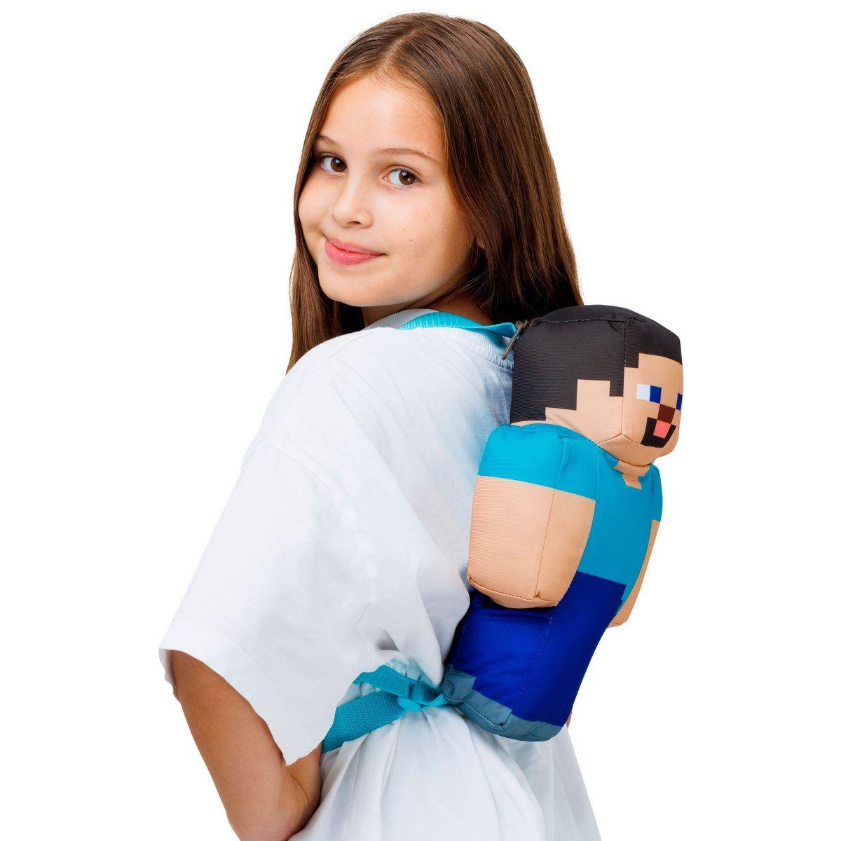 MOCHILA PELUCHE 30 CMS MINECRAFT - STEVE-3