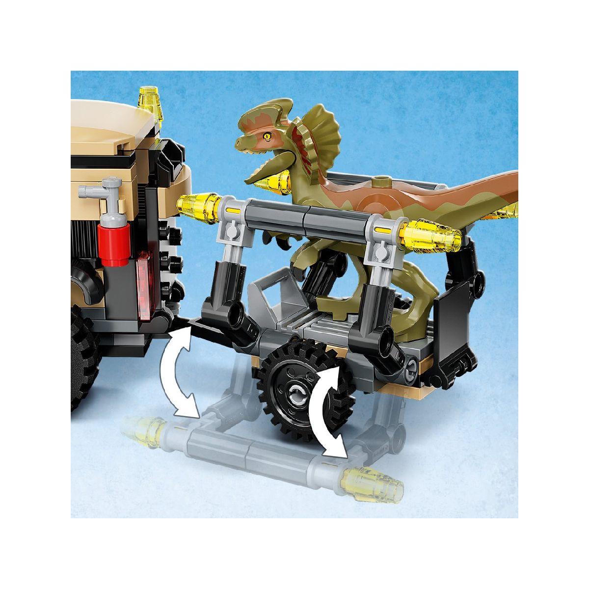 Transporte Pyrorraptor Y El Dilofosaurio Jurassic World Lego-6
