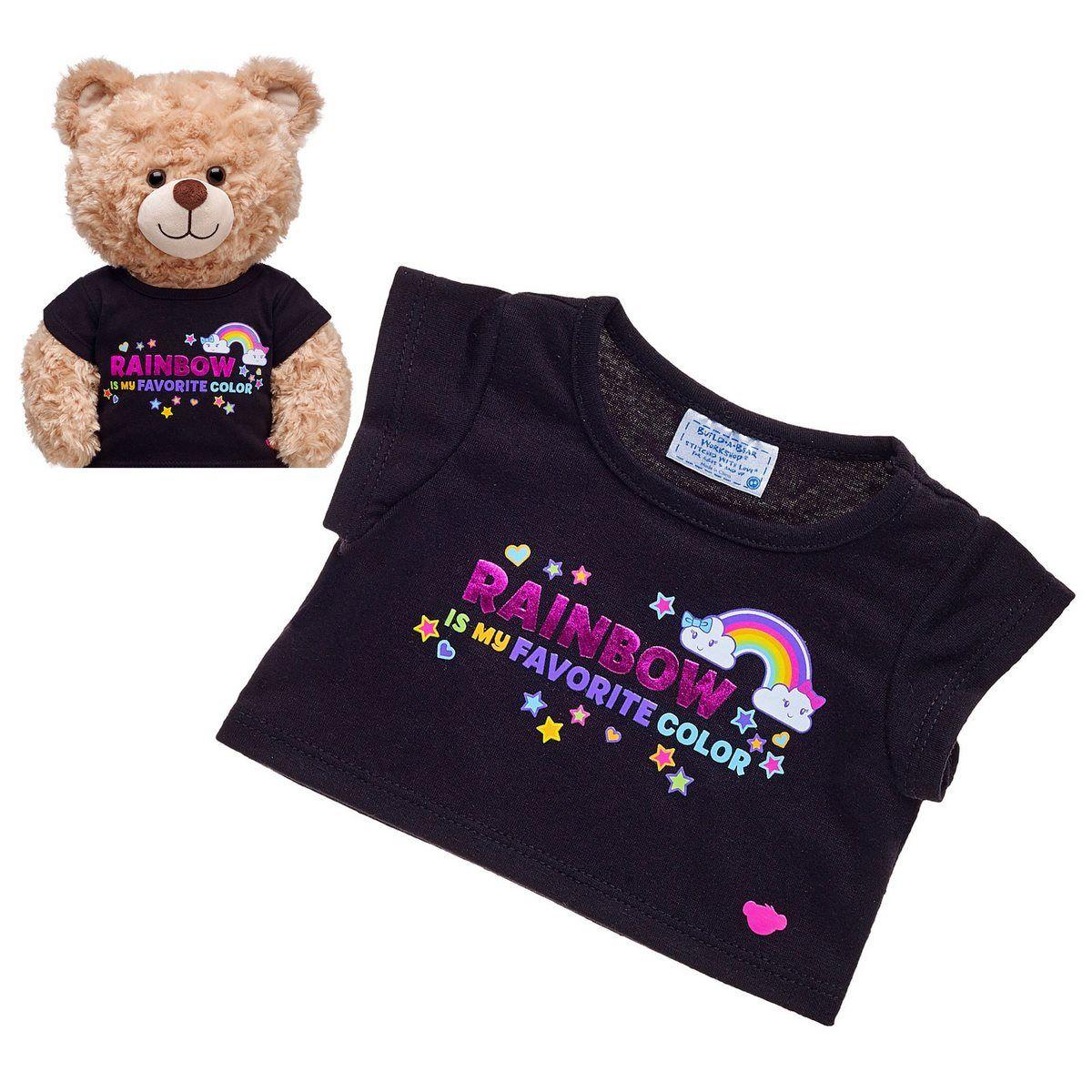 Polera Negra Arcoiris Build-A-Bear-2