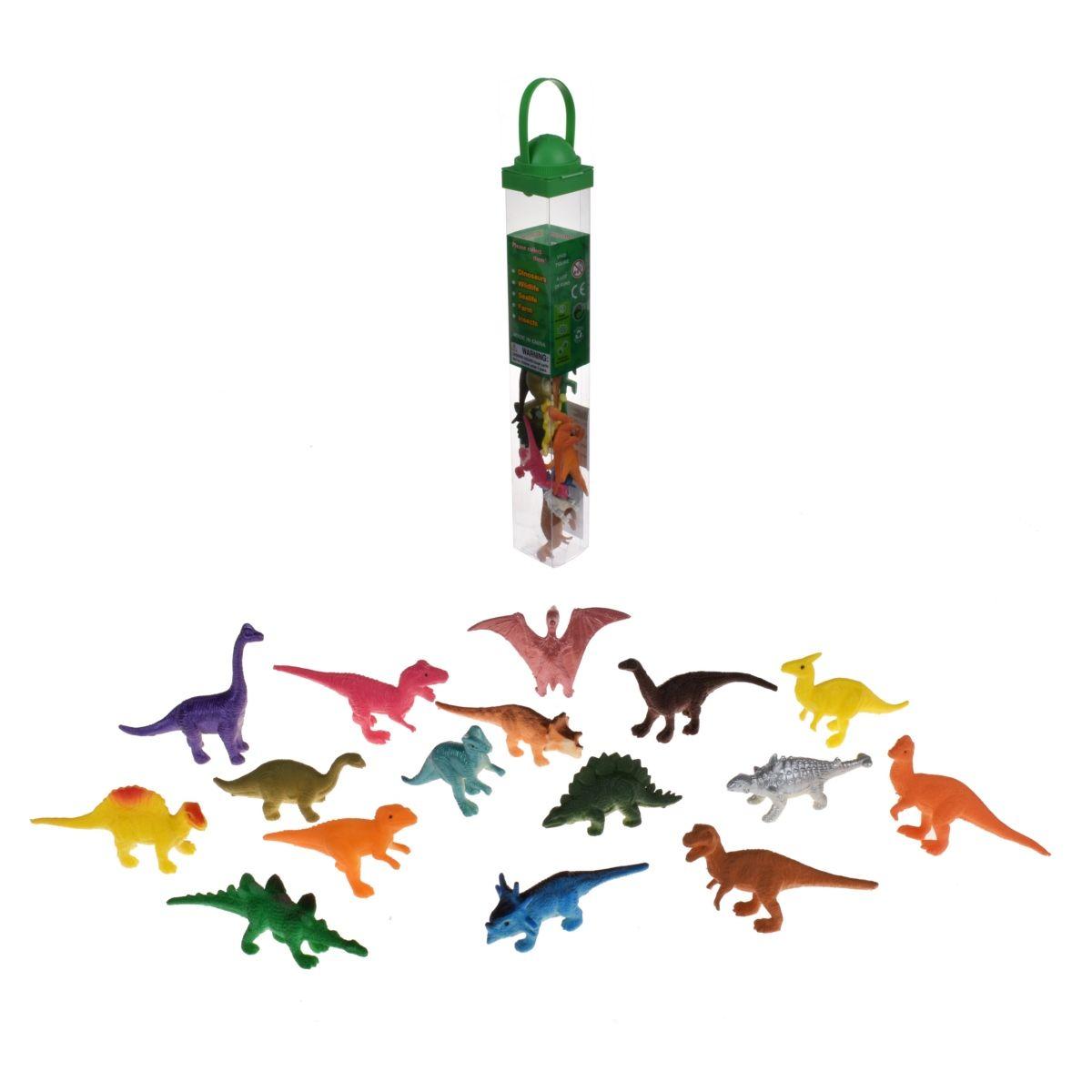 Set De Dinosaurios En Tubo-2