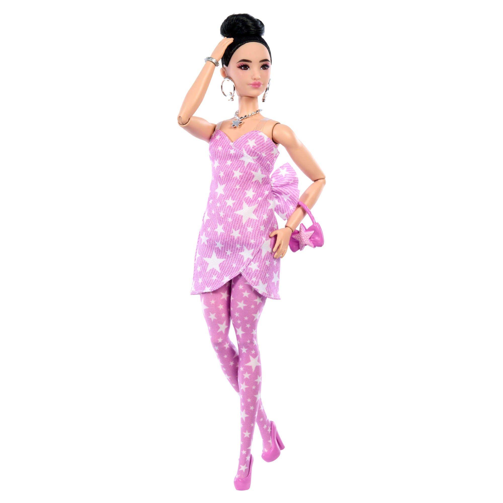 BARBIE FASHIONISTA DELUXE STYLE MUÑECA CON VESTIDO ROSA-4
