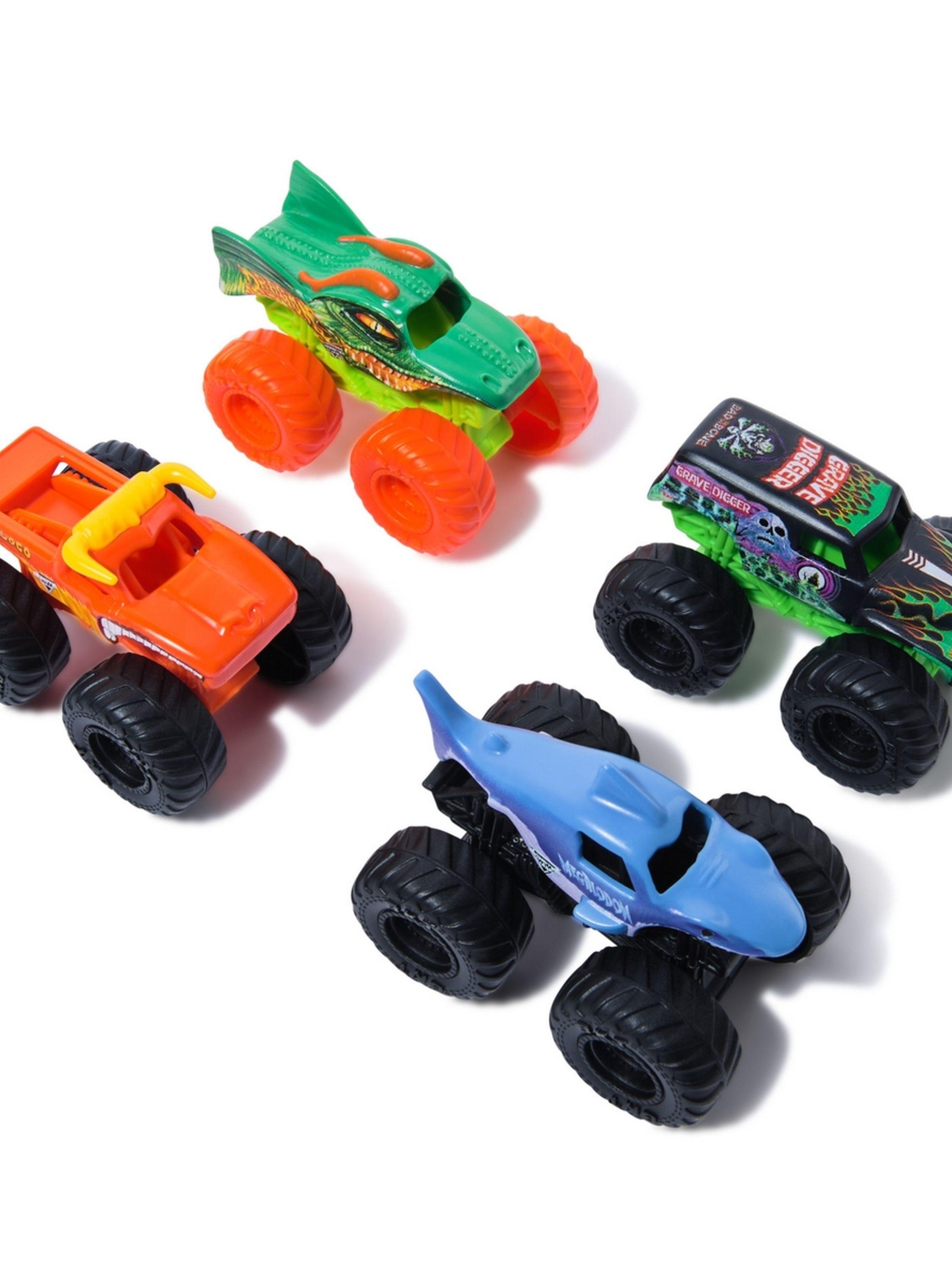 MONSTER JAM SET  4 AUTOS 1:72-4