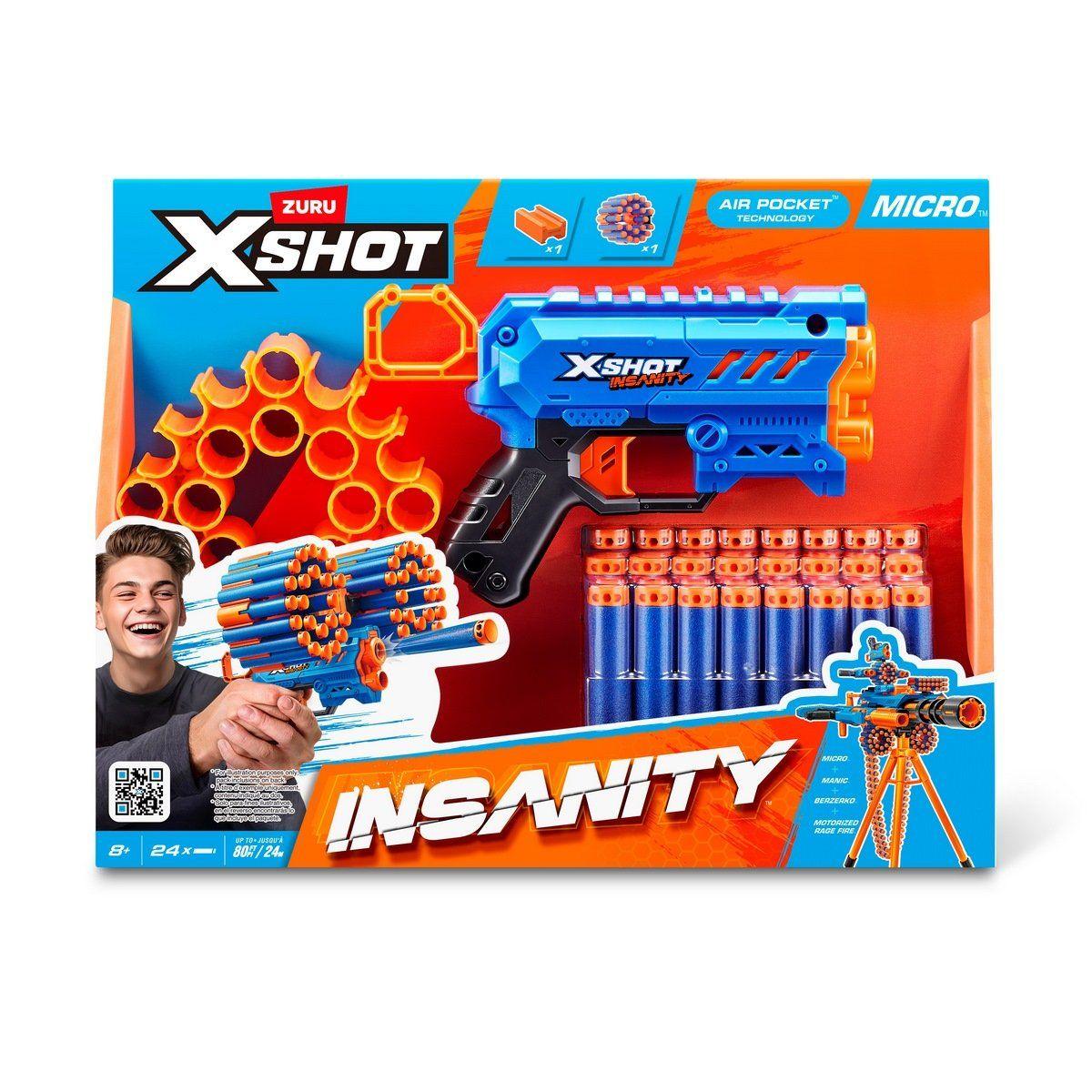 Lanzador de dardos X SHOT Insanity Micro Blaster 24 dardos-2