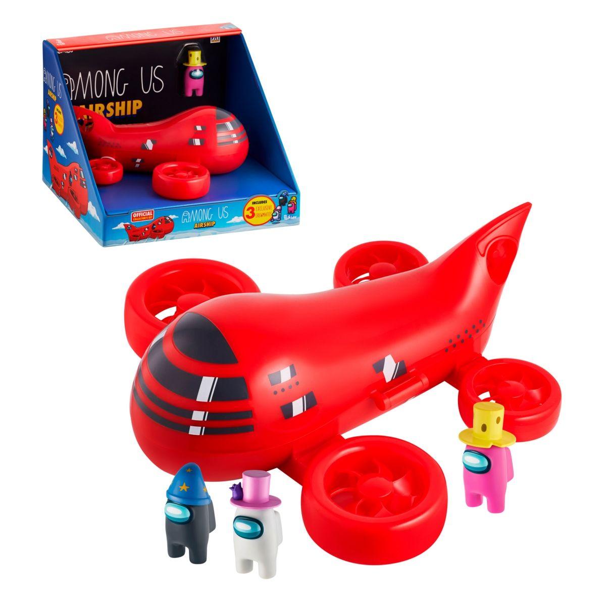 Avion Mas 3 Figuras De 5 Cms Among Us-0