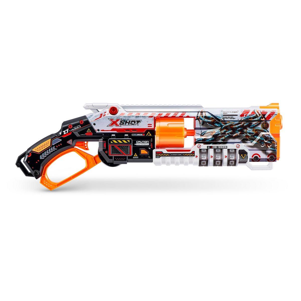 LANZA DARDOS MENACE SKINS LOCK GUN CON 16 DARDOS X-SHOT-4