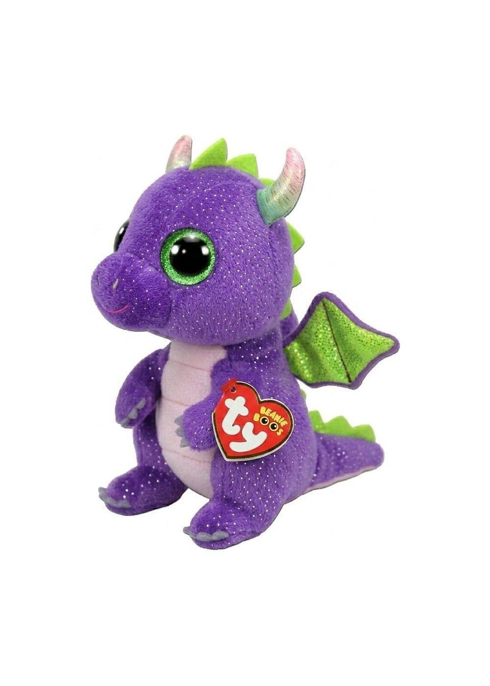 TY BEANIE BOOS DAPHNE DINOSAURIO VIOLETA REGULAR-2