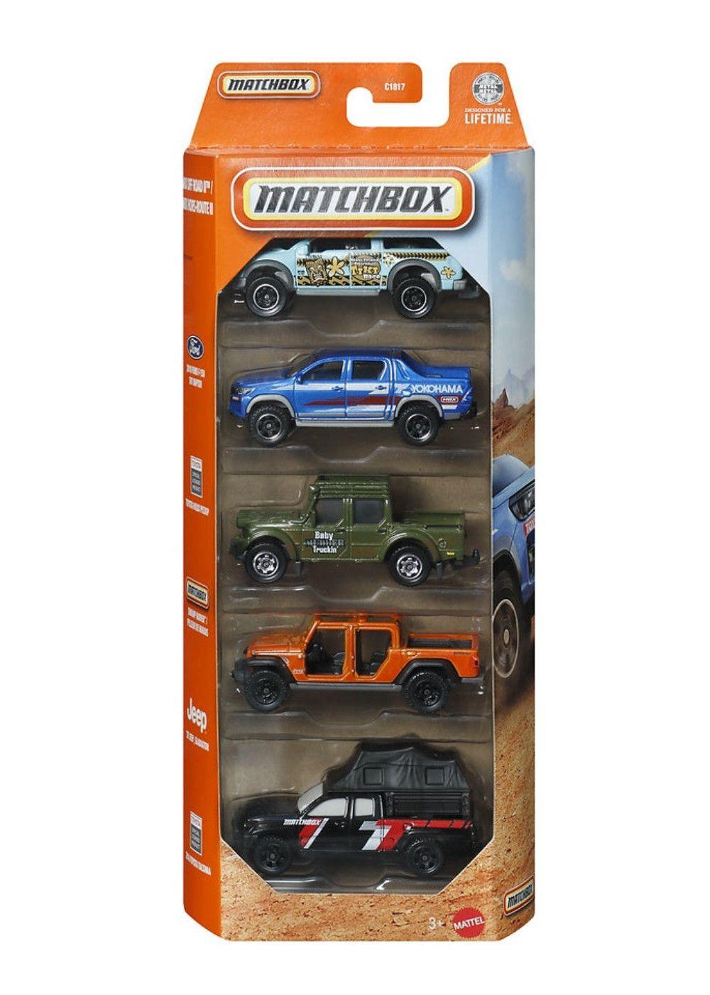 PACK DE 5 AUTOS MATCHBOX - MBX OFF ROAD II-5