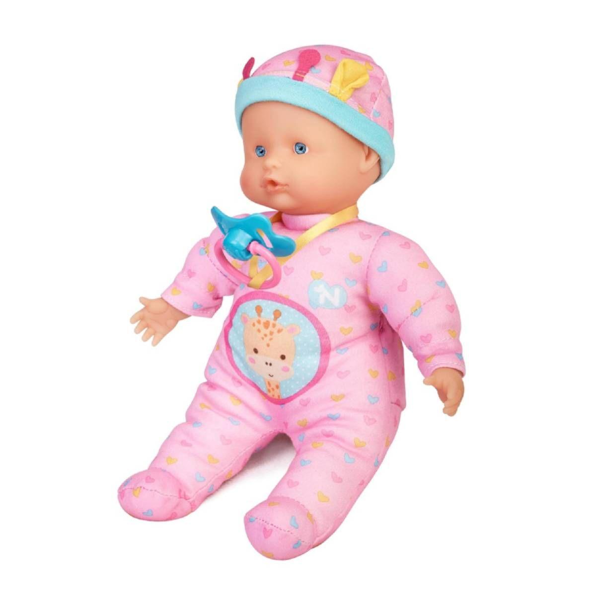 Muñeca Nenuco 5 Funciones De 30 Cm - Enterito Rosado-1