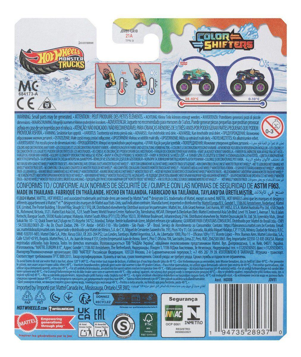 HOT WHEELS MONSTER TRUCKS COLOR SHIFTERS 1:64 - STEER CLEAR-2
