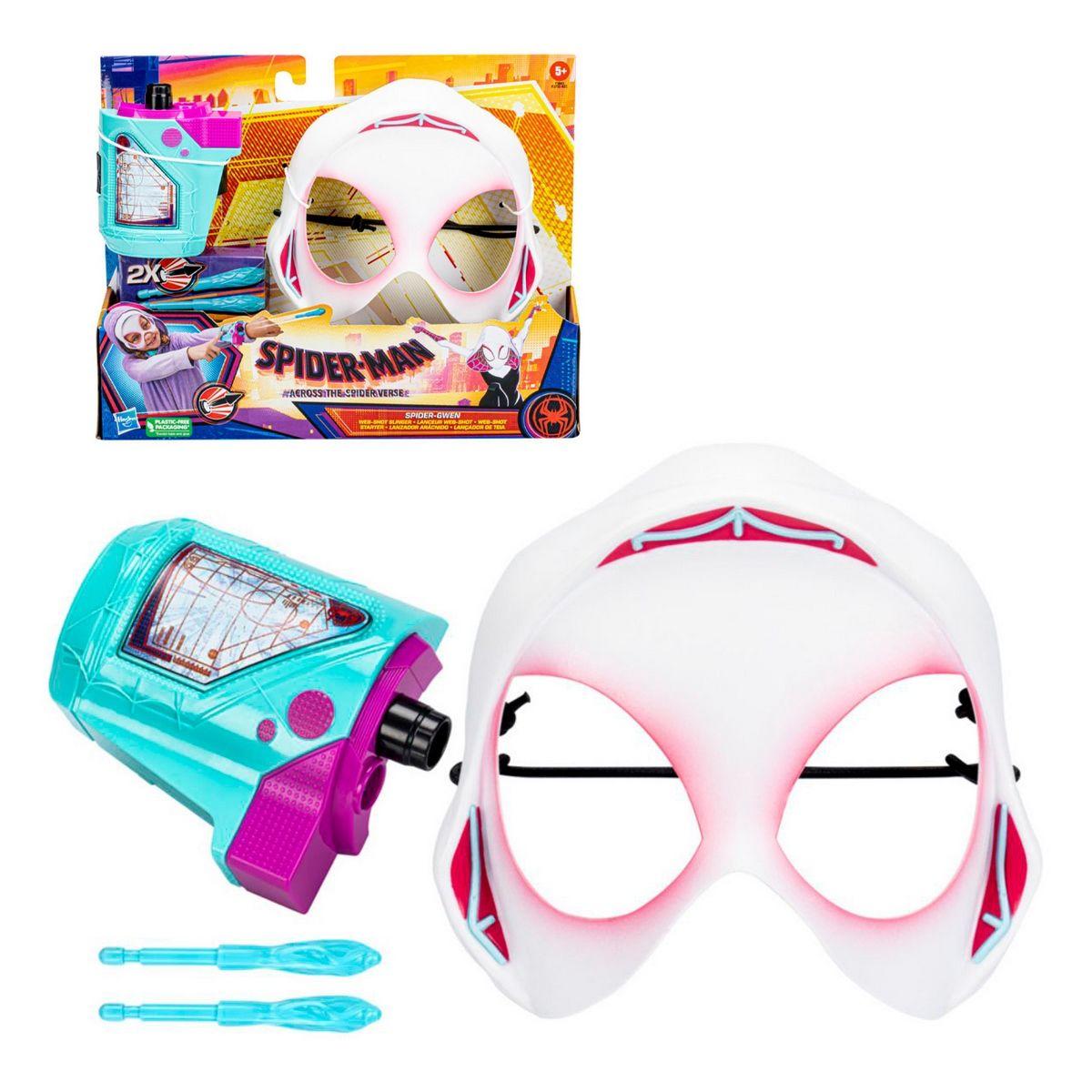 Spiderman Spiderverse Minilanzador Y Mascara - Spider-Gwen-0