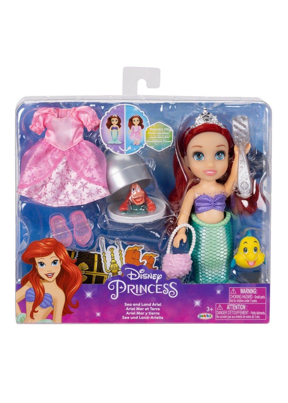 Muñeca 15 cm con accesorios princesas de disney - ariel-6