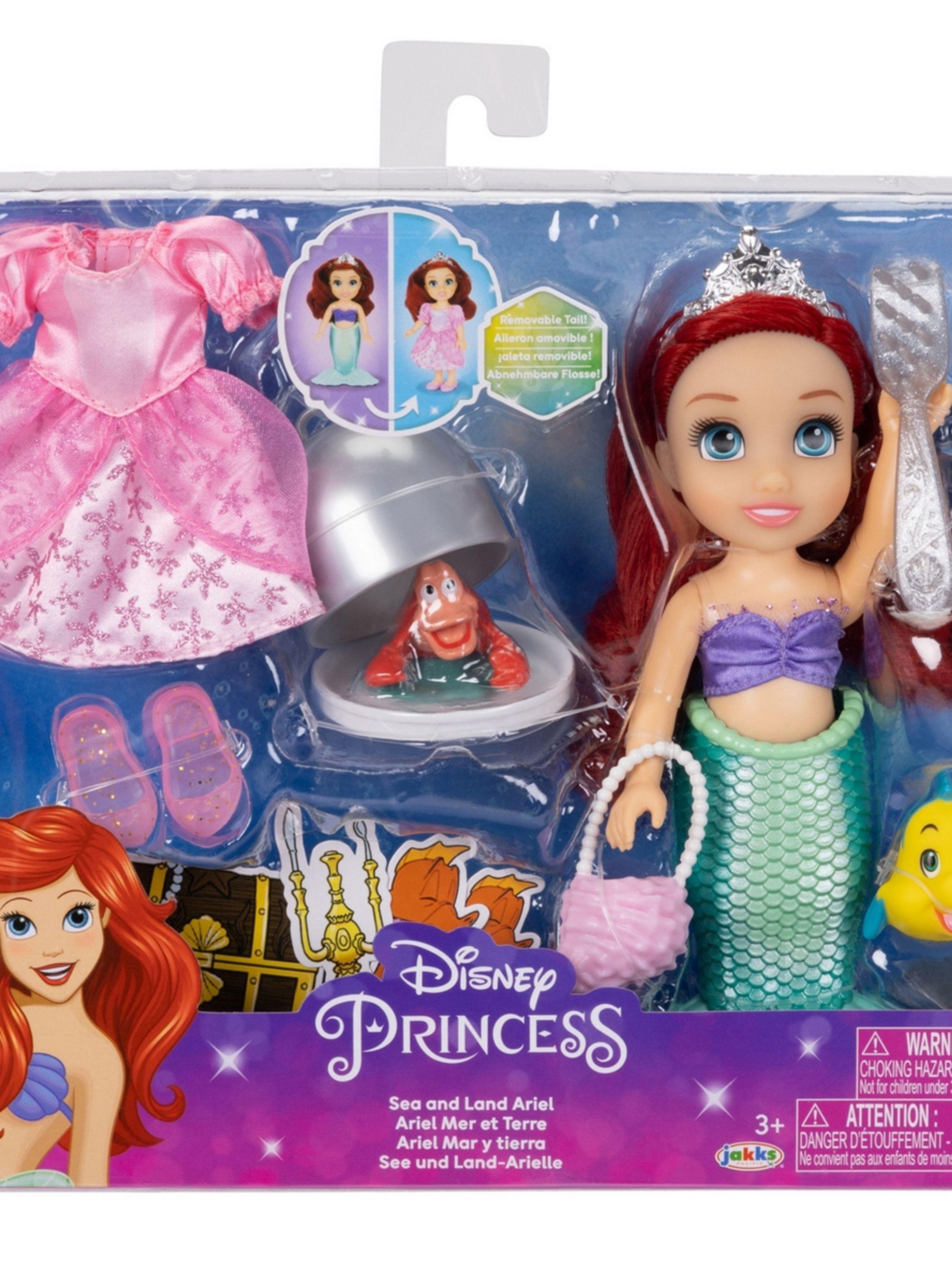 Muñeca 15 cm con accesorios princesas de disney - ariel-8