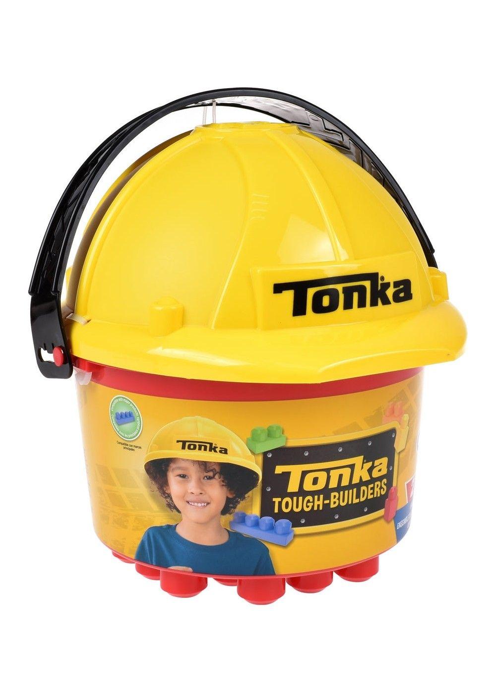 Set de bloques Tonka 25 piezas en balde con casco-2