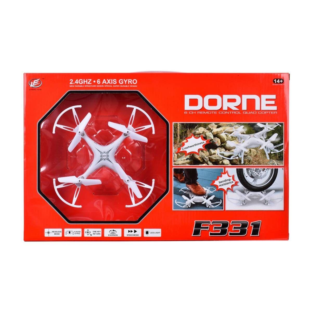 Mini dron Ansaldo con luz LED control remoto blanco-3