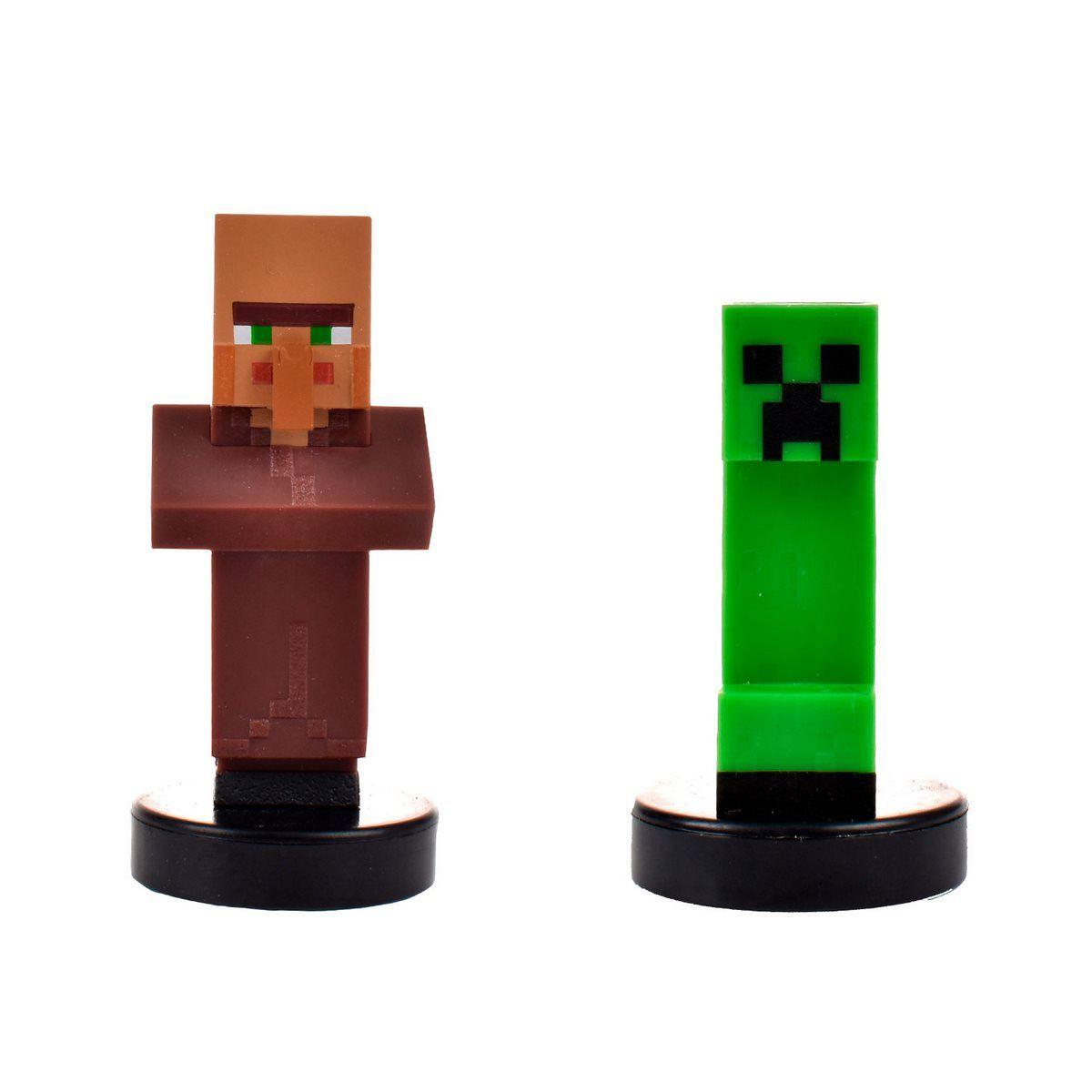PACK DE 2 FIGURAS TIMBRE MINECRAFT - ALDEANO-6