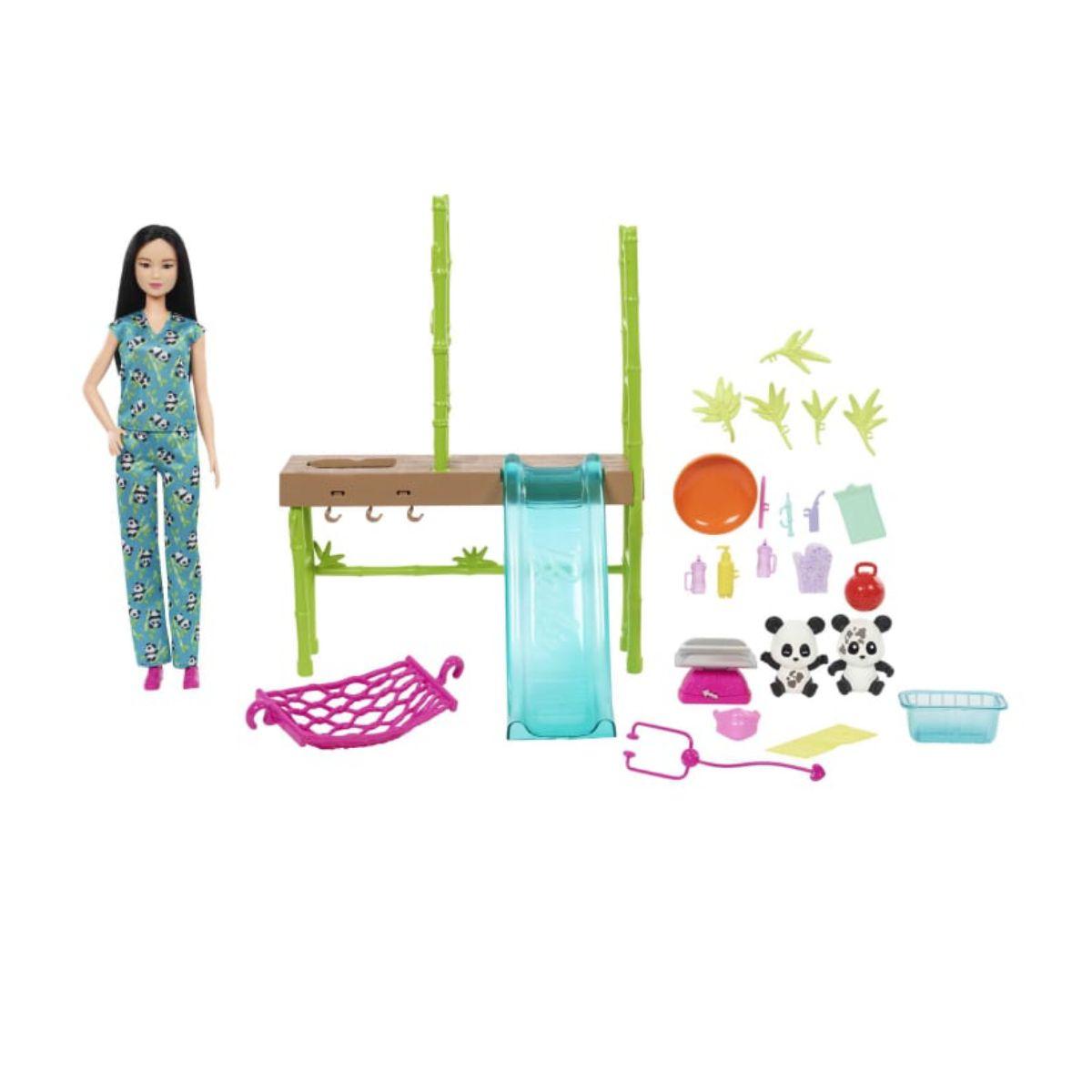 Barbie Profesiones Set De Juego Cuidadora De Pandas-9