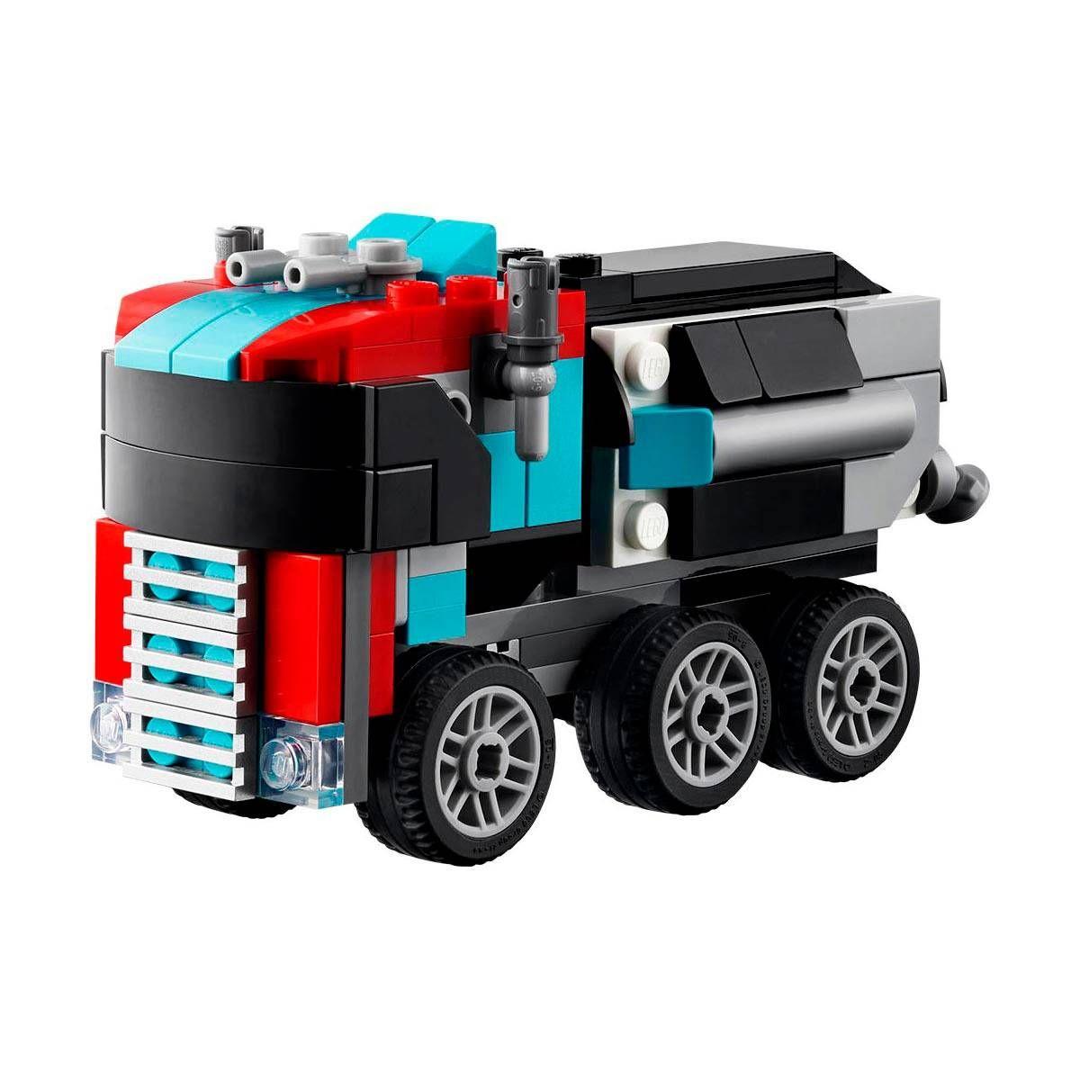 CAMIÓN PLATAFORMA CON HELICÓPTERO LEGO CREATOR-2