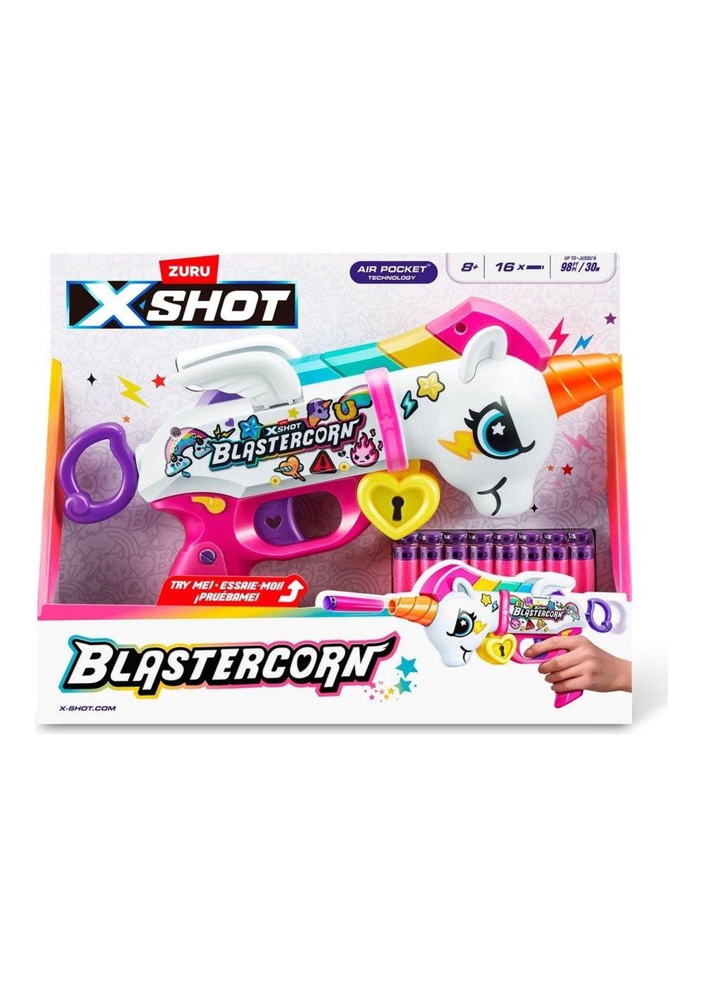 LANZA DARDOS UNICORNIO SKINS CON 16 DARDOS X-SHOT-2