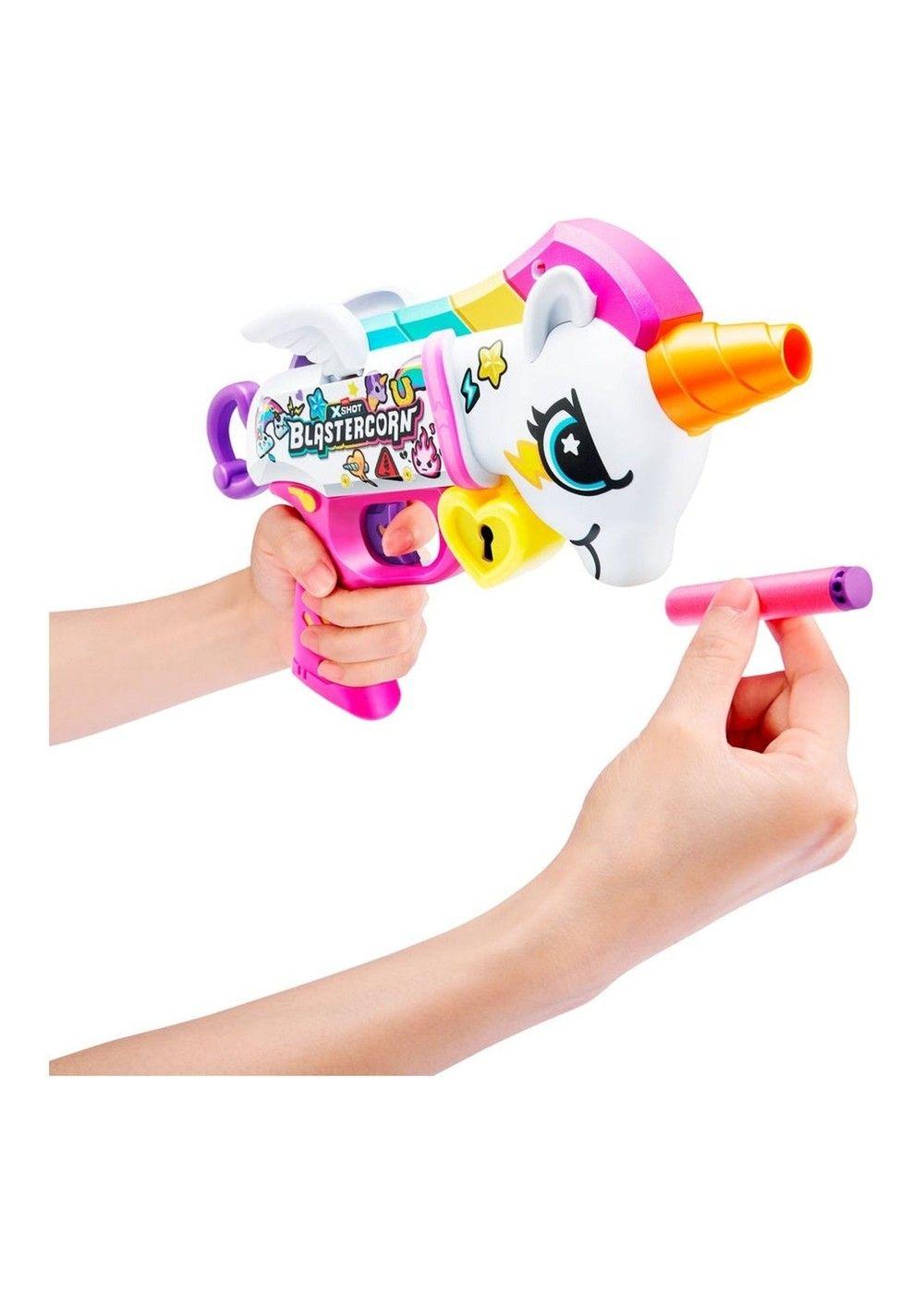 LANZA DARDOS UNICORNIO SKINS CON 16 DARDOS X-SHOT-4