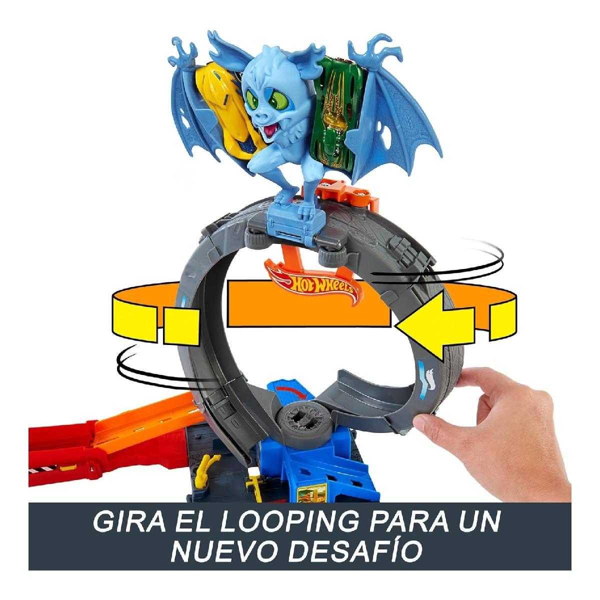 HOT WHEELS CITY PISTA DE JUGUETE ATAQUE DE MURCIÉLAGO-2